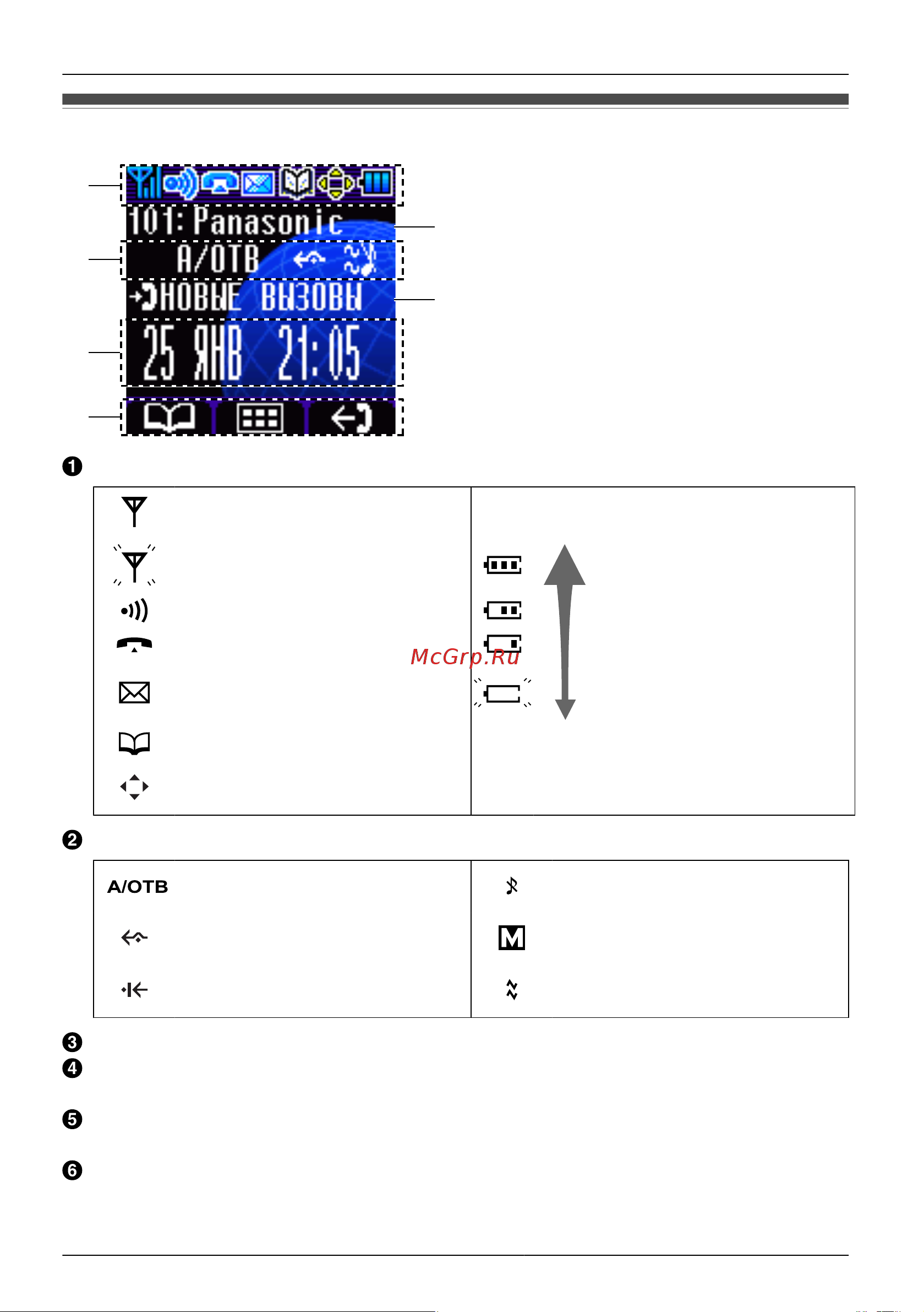 Panasonic KX-TCA275RU [18/98] Перед началом эксплуатации трубки