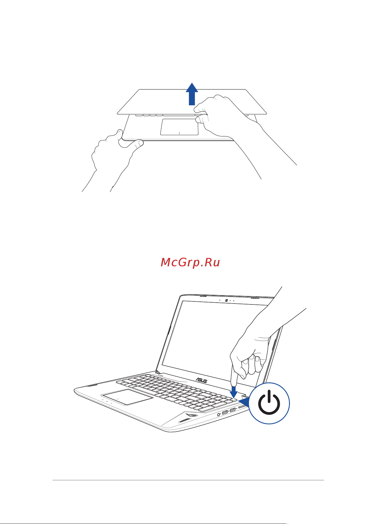 Asus ROG GL502VS-FI447 (90NB0DD1-M06420) [28/116] Откройте крышку
