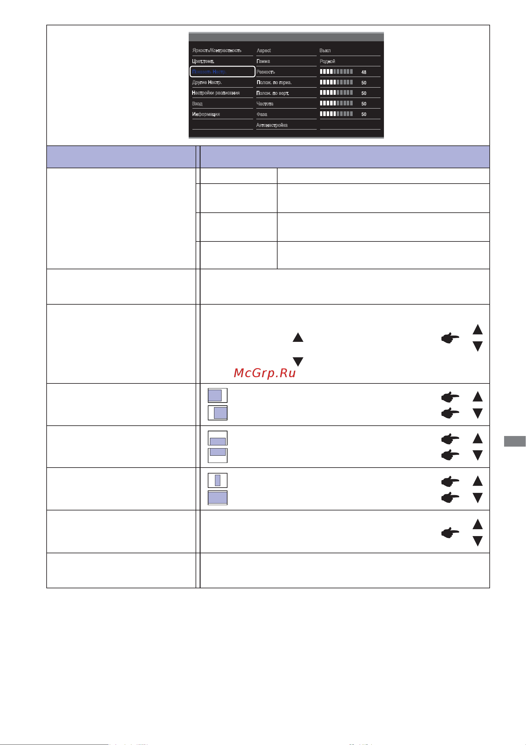 Iiyama ProLite TF5537MSC-B2AG [24/37] Показать настр display settings