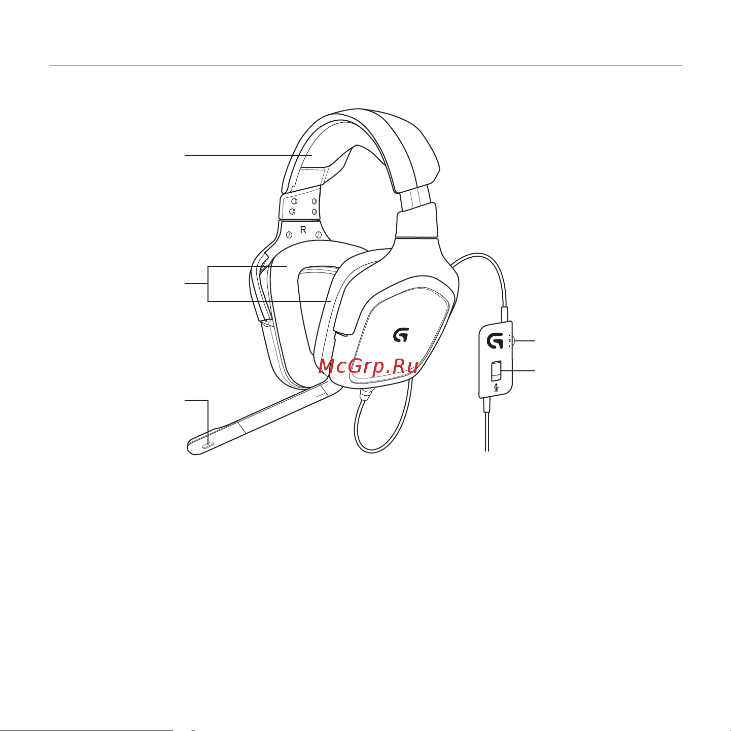 Logitech Stereo Gaming Headset G230 (981-00054) [7/36] Fonctionnalités