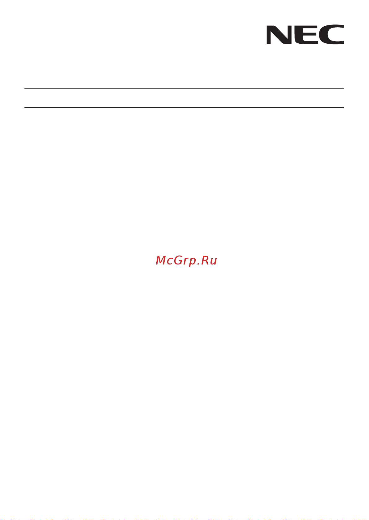 Nec NP02LM3 Руководство по эксплуатации онлайн