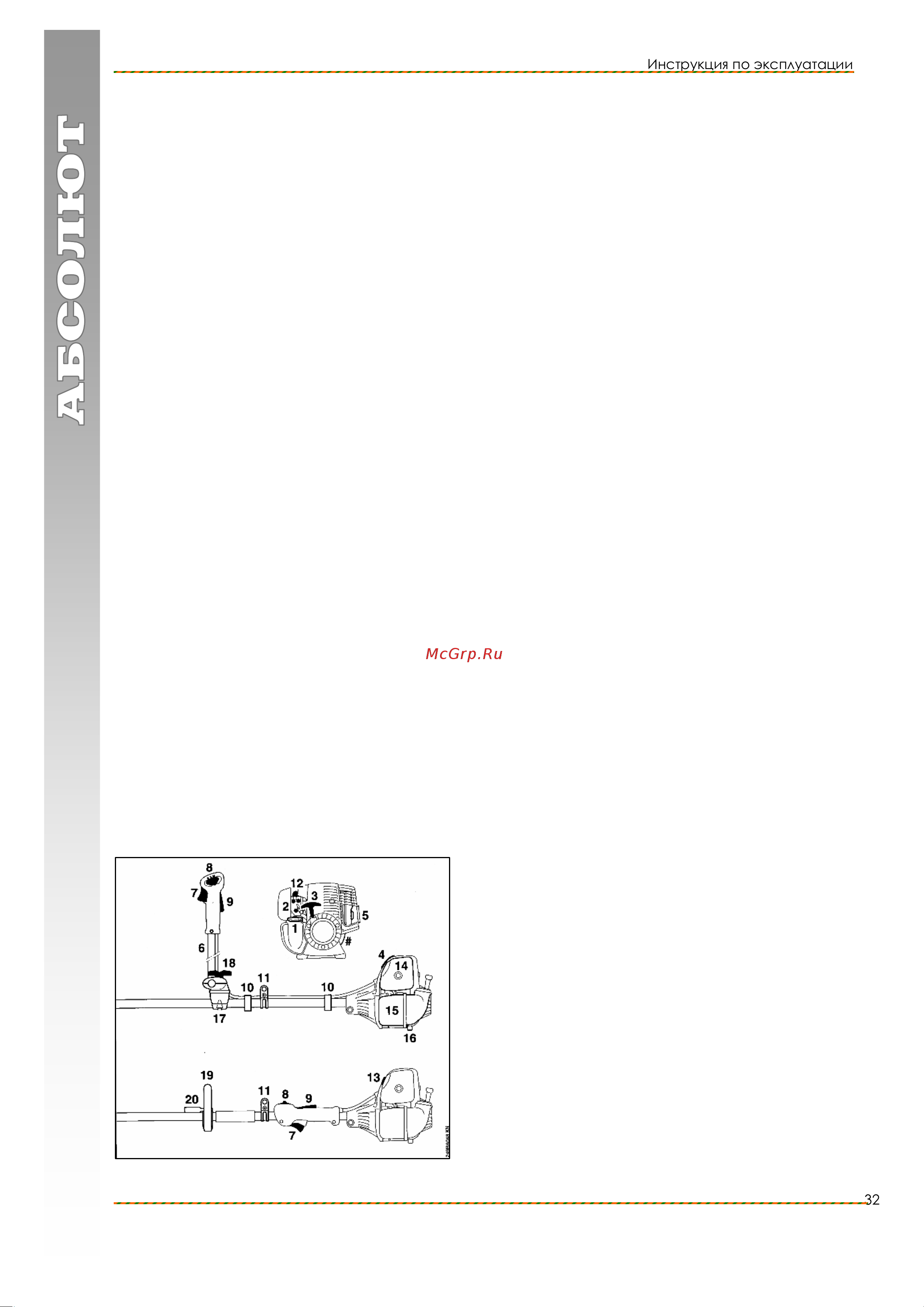 Stihl FS 130 4-MIX [32/35] Основные узлы