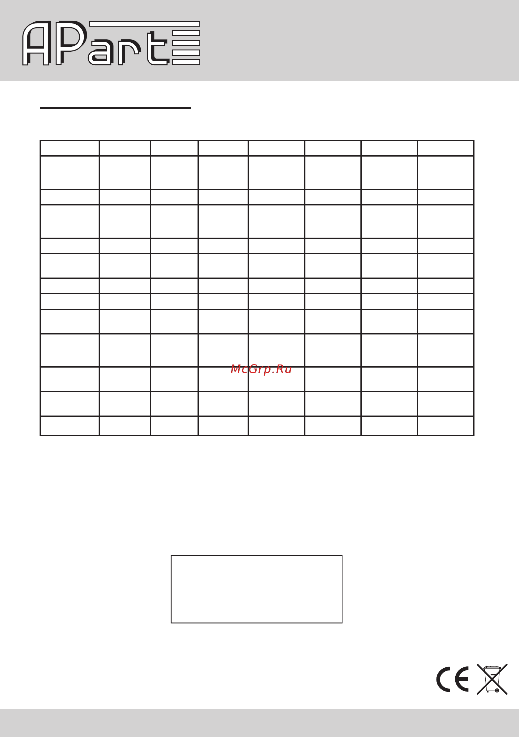 APart COLS101 [4/4] Www apart audio com