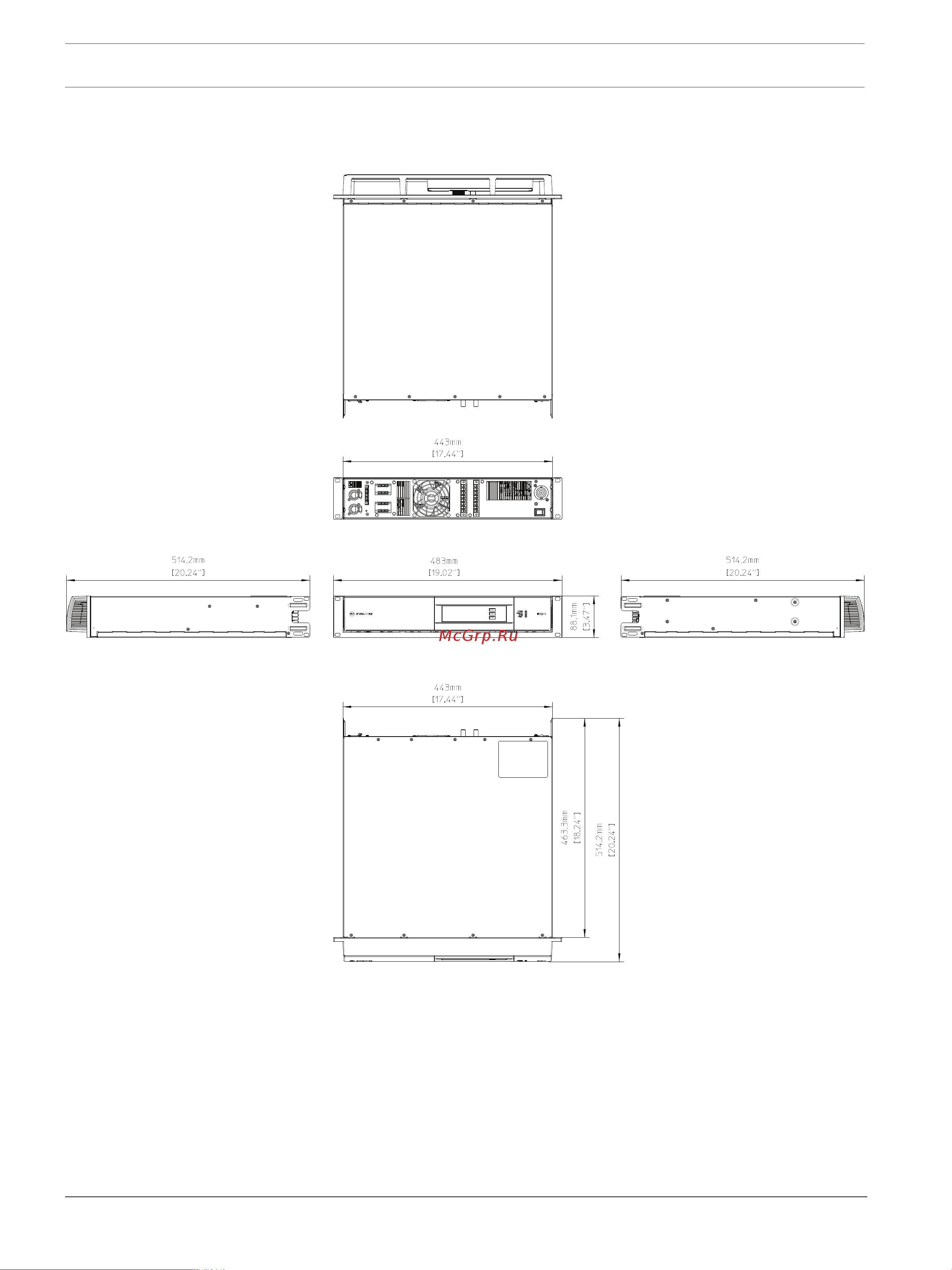 Dynacord IPX 5 4 [30/32] Dimensions
