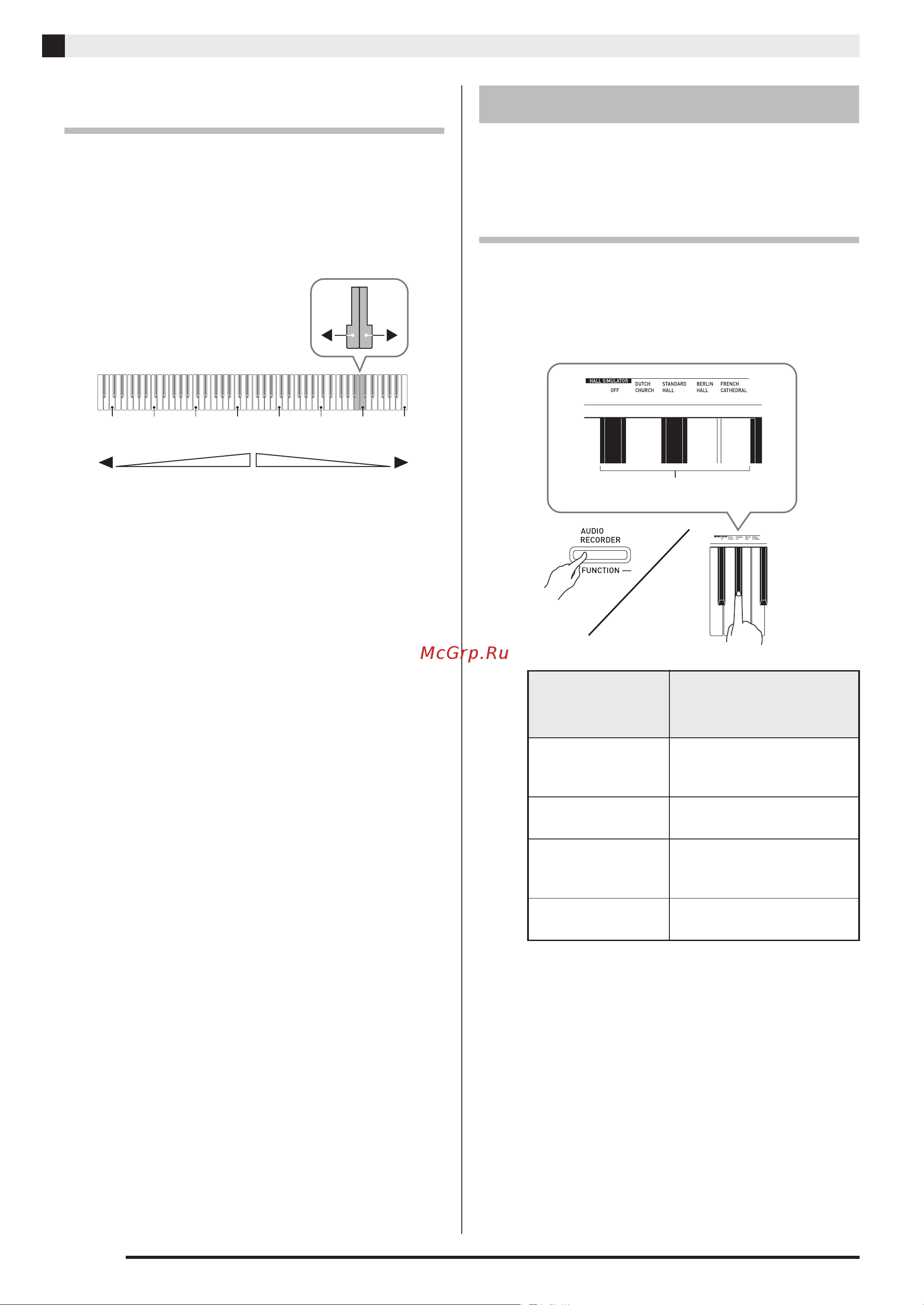 Casio PX-860WE [11/67] Применение эффектов