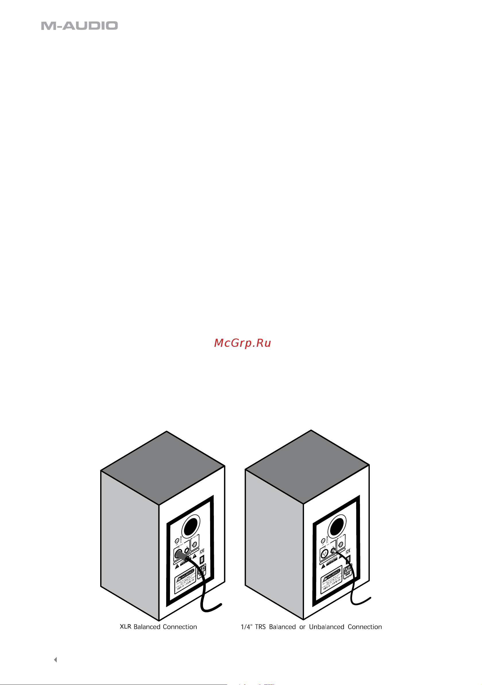 M-Audio Studiophile BX8a Deluxe [5/8] Xlr balanced connection