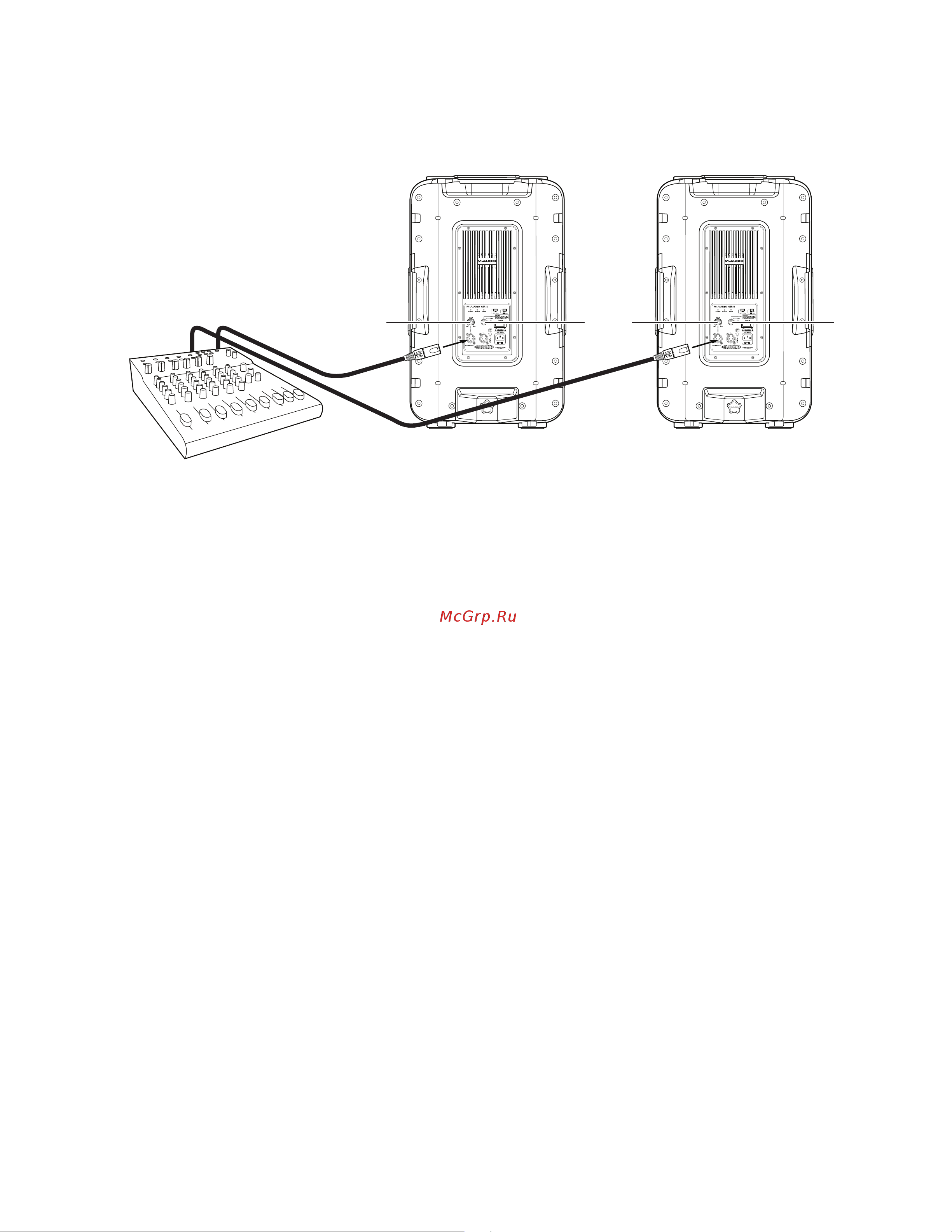 M-Audio GSR10 [11/24] Connections for stereo