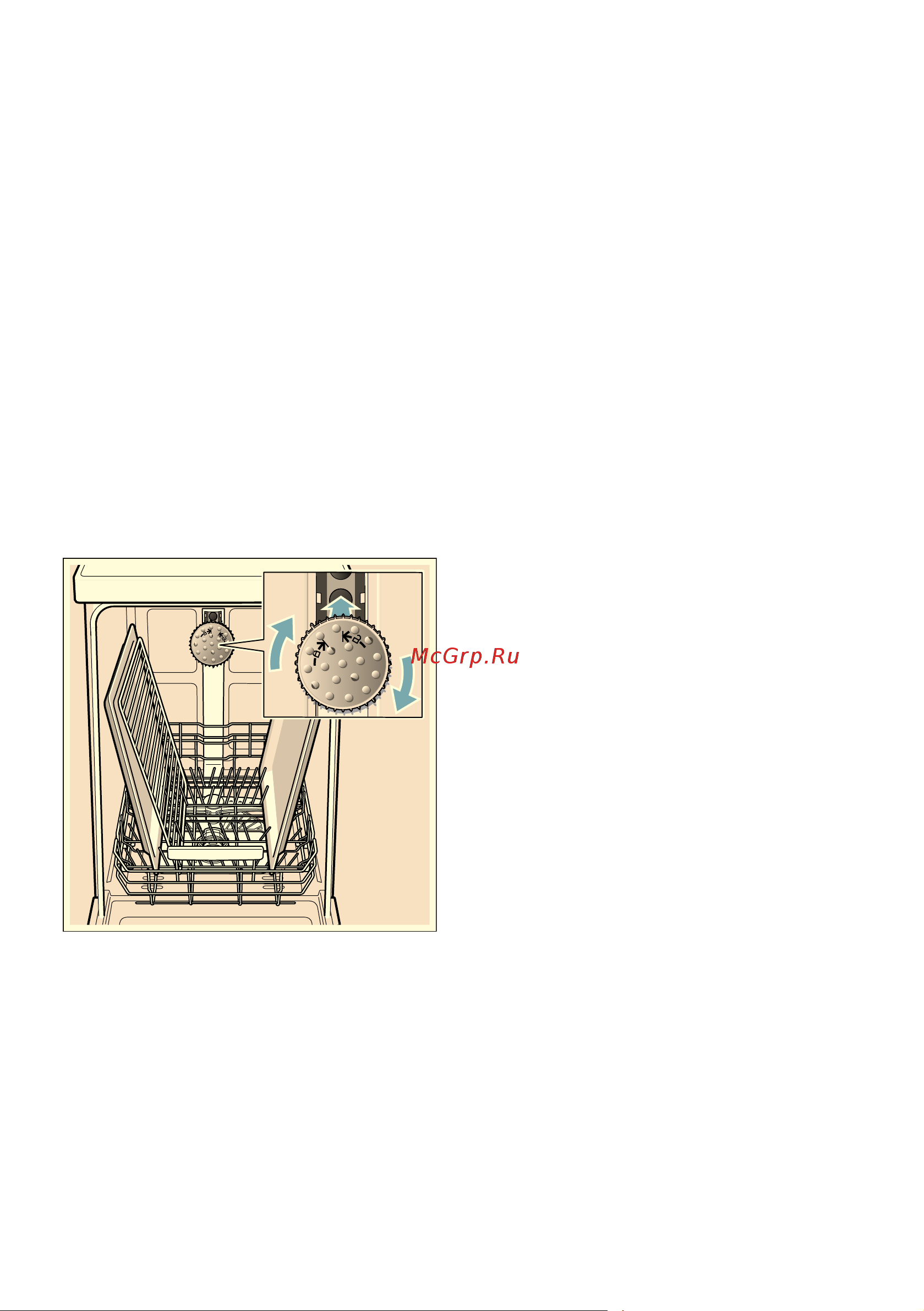 Bosch SPS66XW11R [24/56] Paзбpызгивaющaя гoлoвкa для мoйки пpoтивнeй