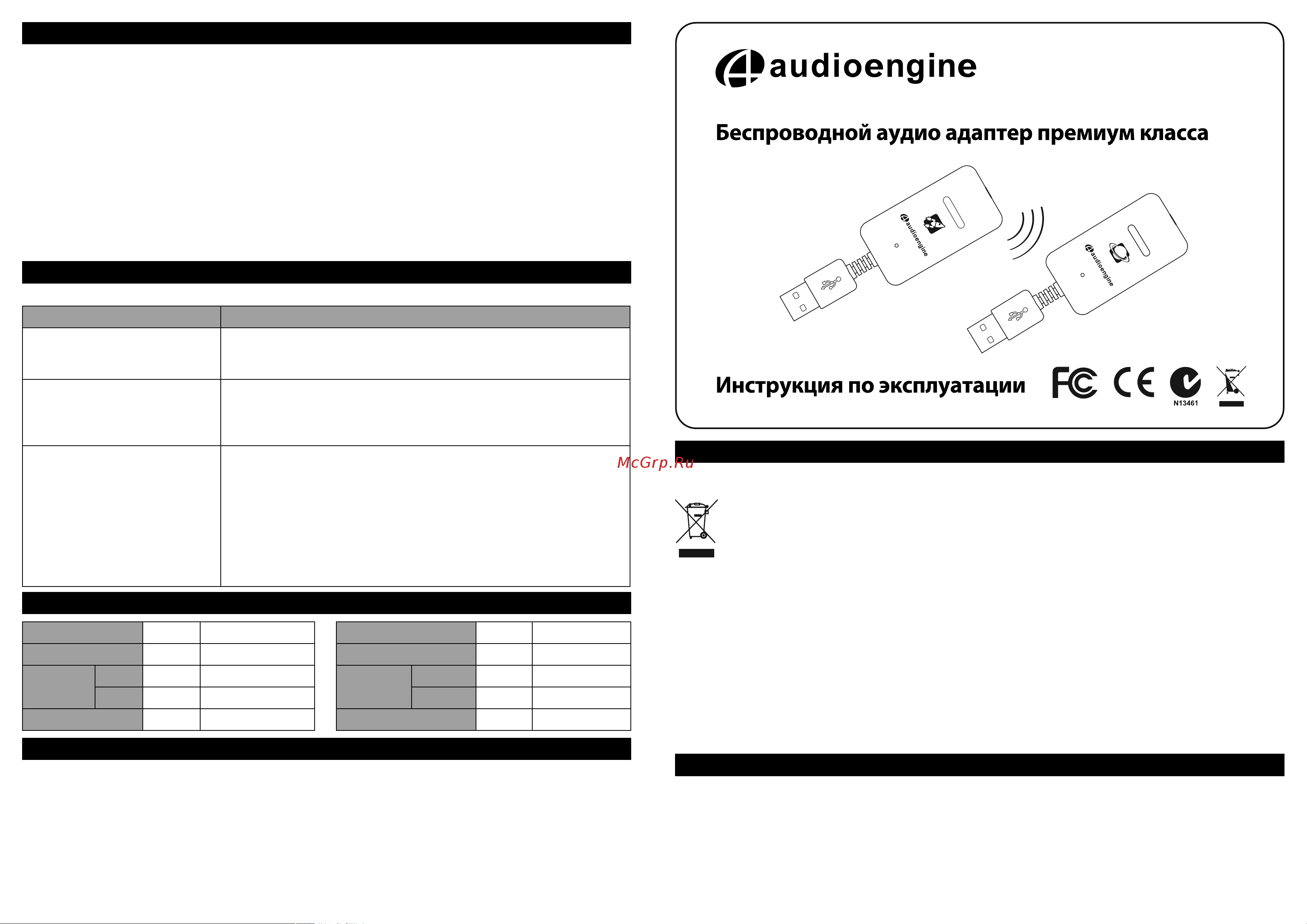 Audioengine W3R Руководство по эксплуатации онлайн