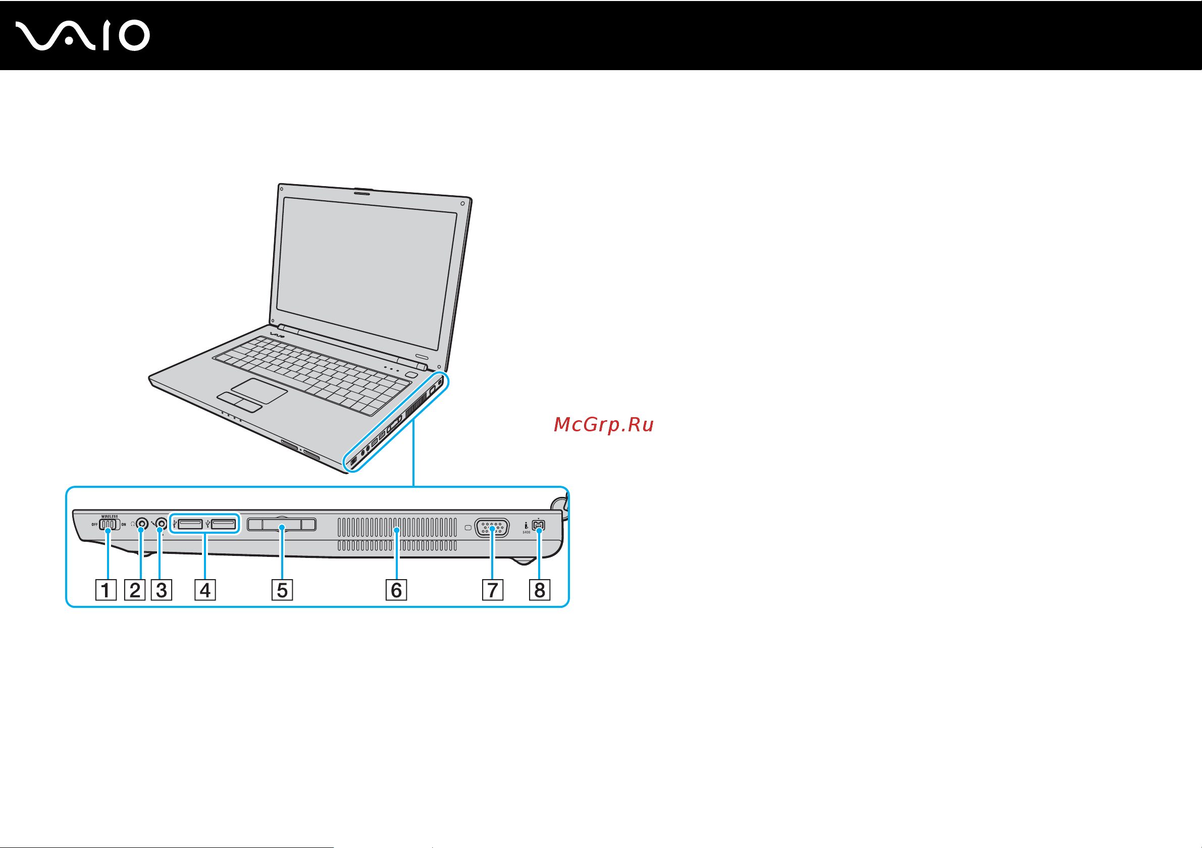 Sony VAIO VGN-N21E [17/149] Вид справа
