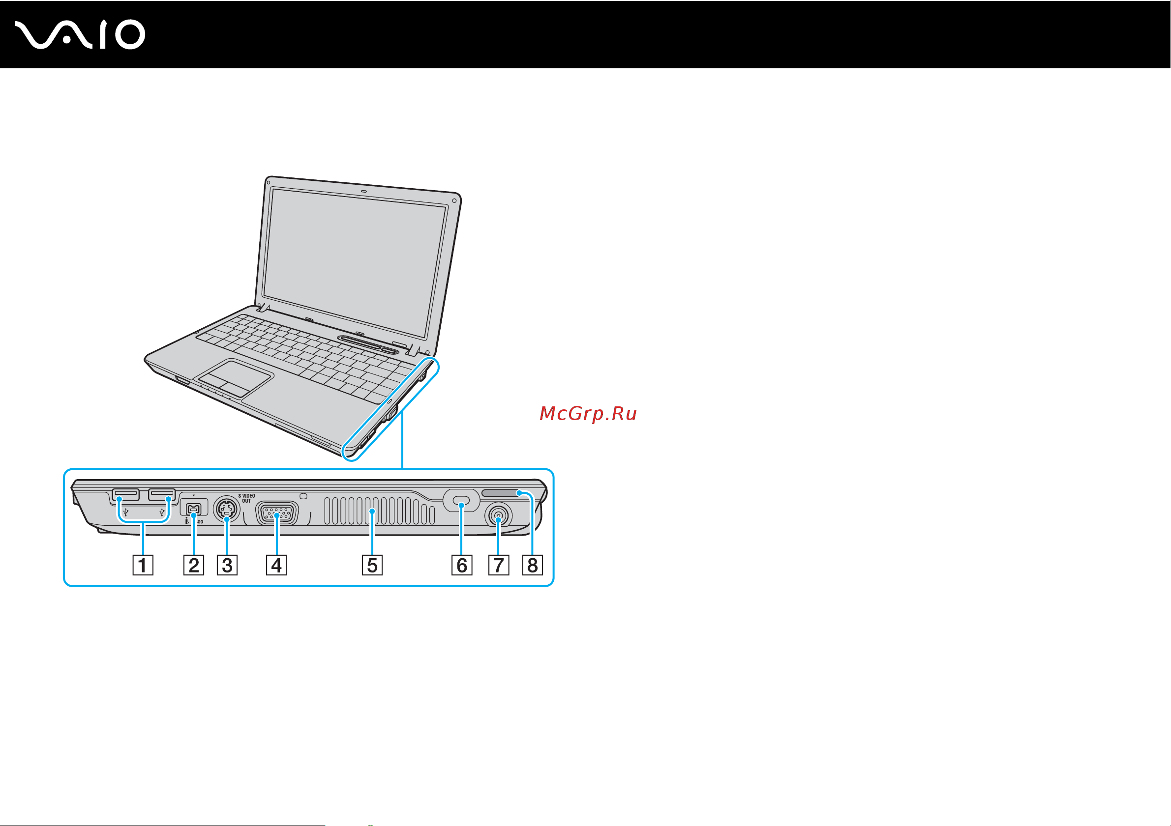 Sony VAIO VGN-C1ZR [19/189] Вид справа