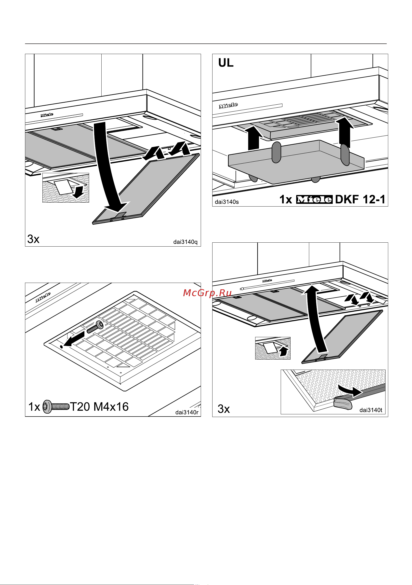 Miele DA6698 D HVBR [55/66] Монтаж