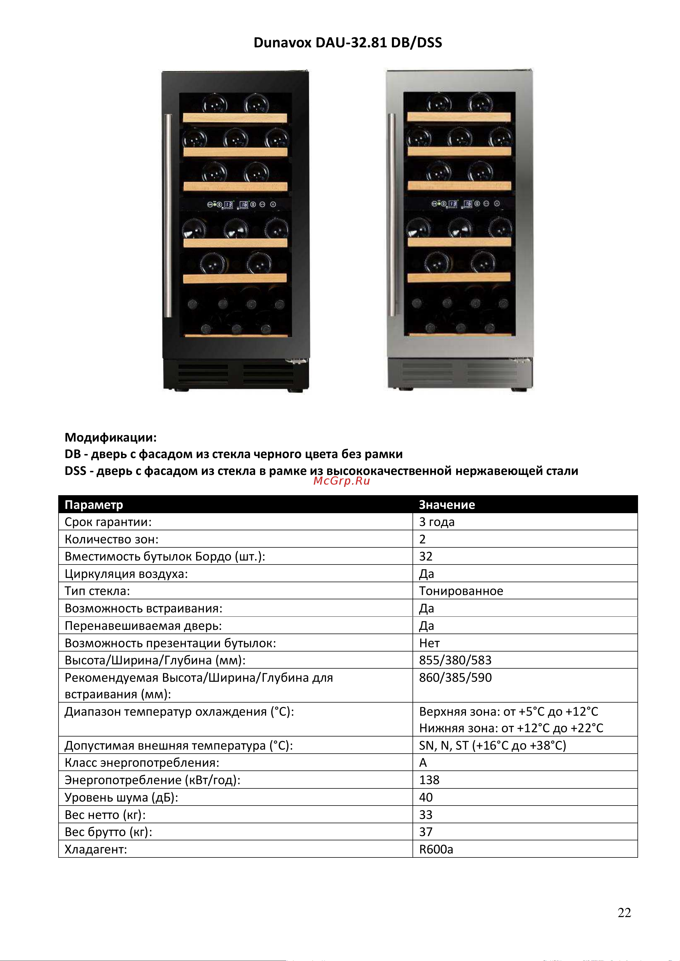 Dunavox DAU-45.125DSS.TO [22/37] Dunavox dau 32 1 db dss