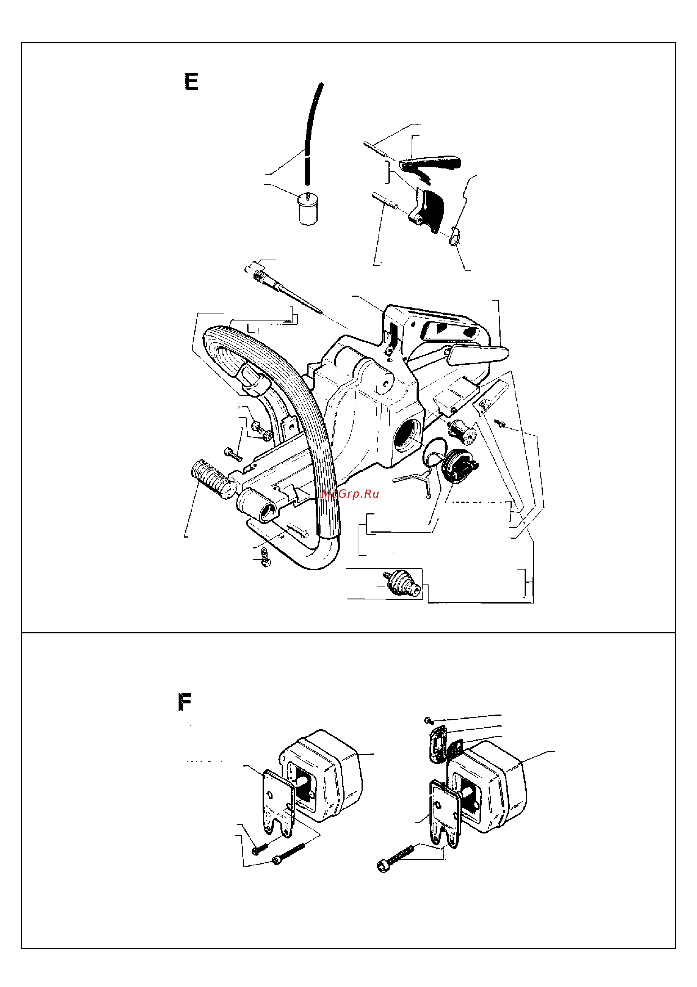 Husqvarna 262 (1991) parts Руководство по эксплуатации онлайн [4/8] 782467