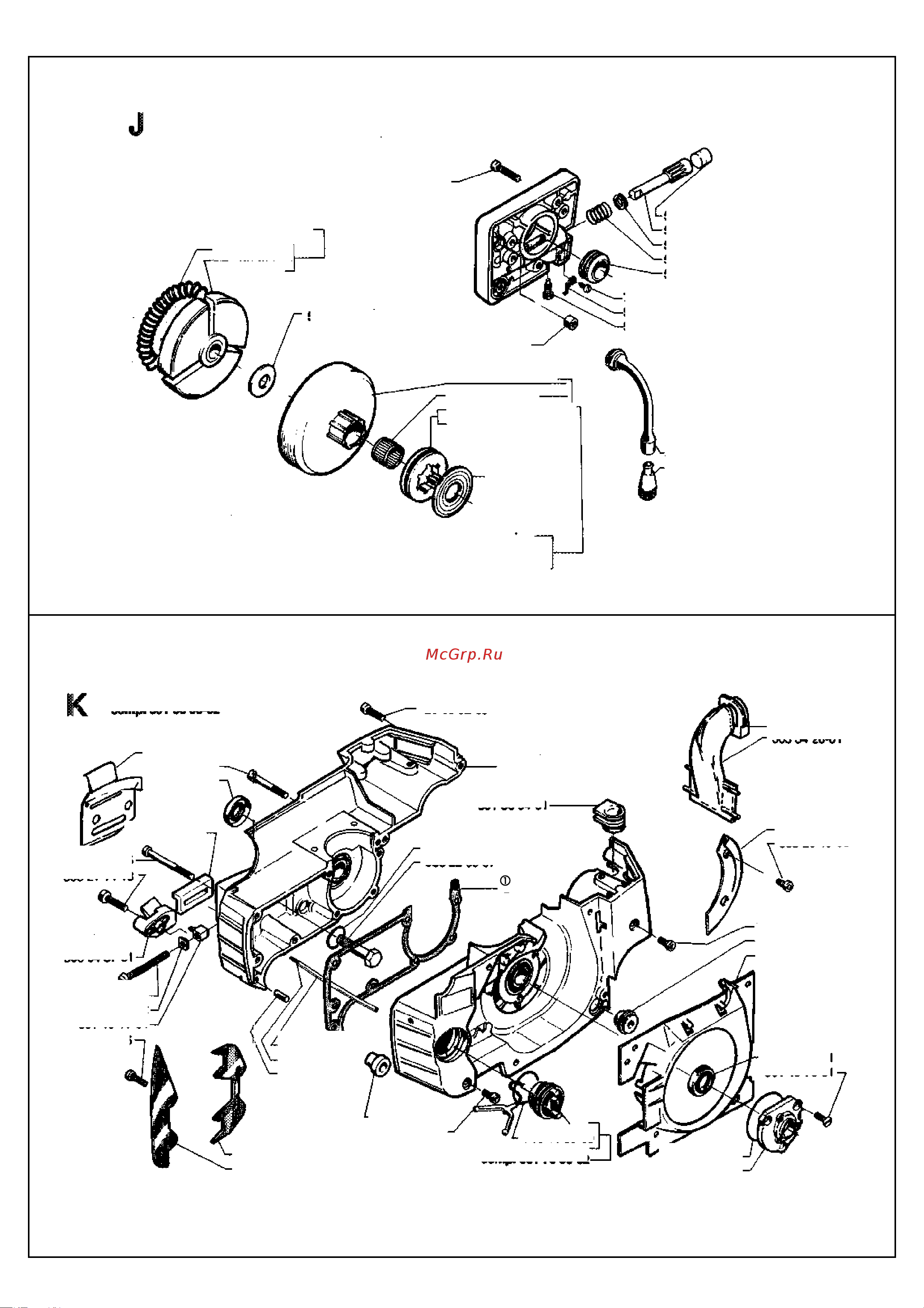Husqvarna 262 (1991) parts Руководство по эксплуатации онлайн [6/8] 782467