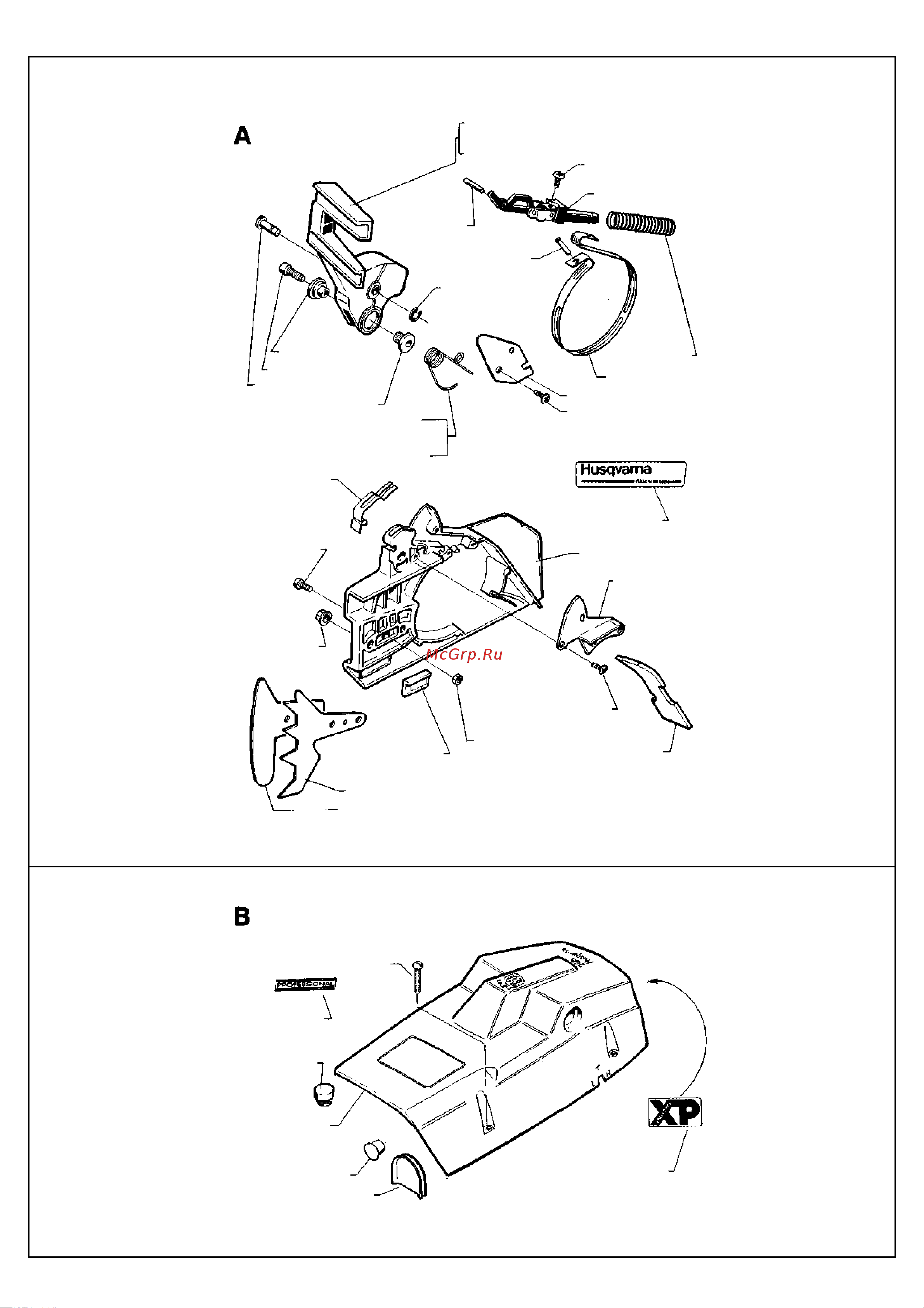 Husqvarna 268 (1989) parts Руководство по эксплуатации онлайн [2/9] 782469