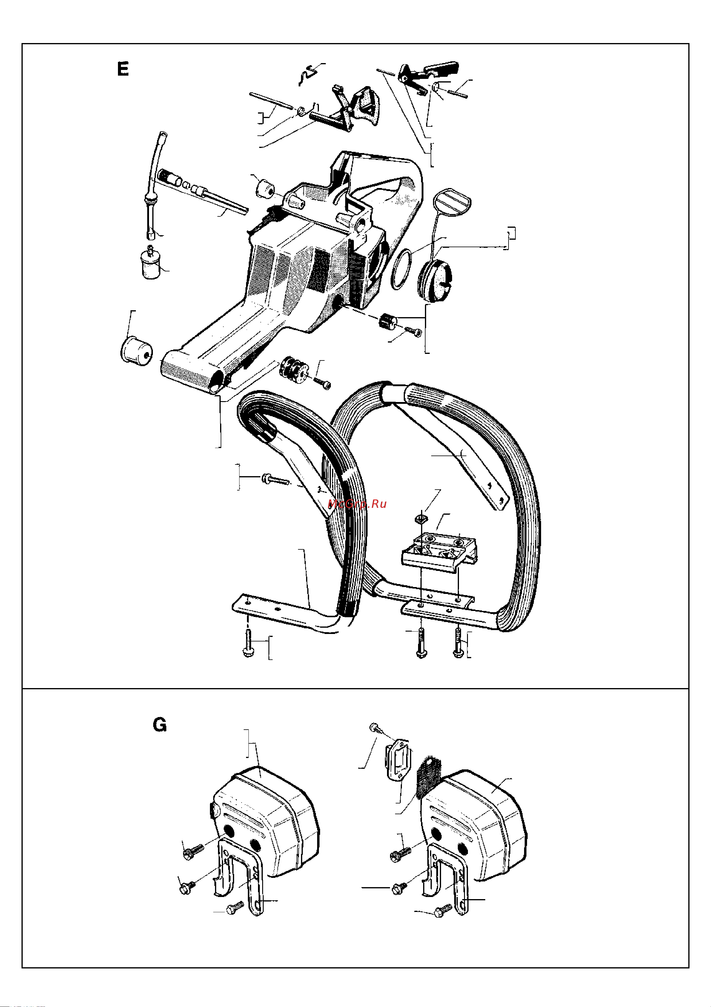 Husqvarna 268 (1989) parts Руководство по эксплуатации онлайн [4/9] 782469