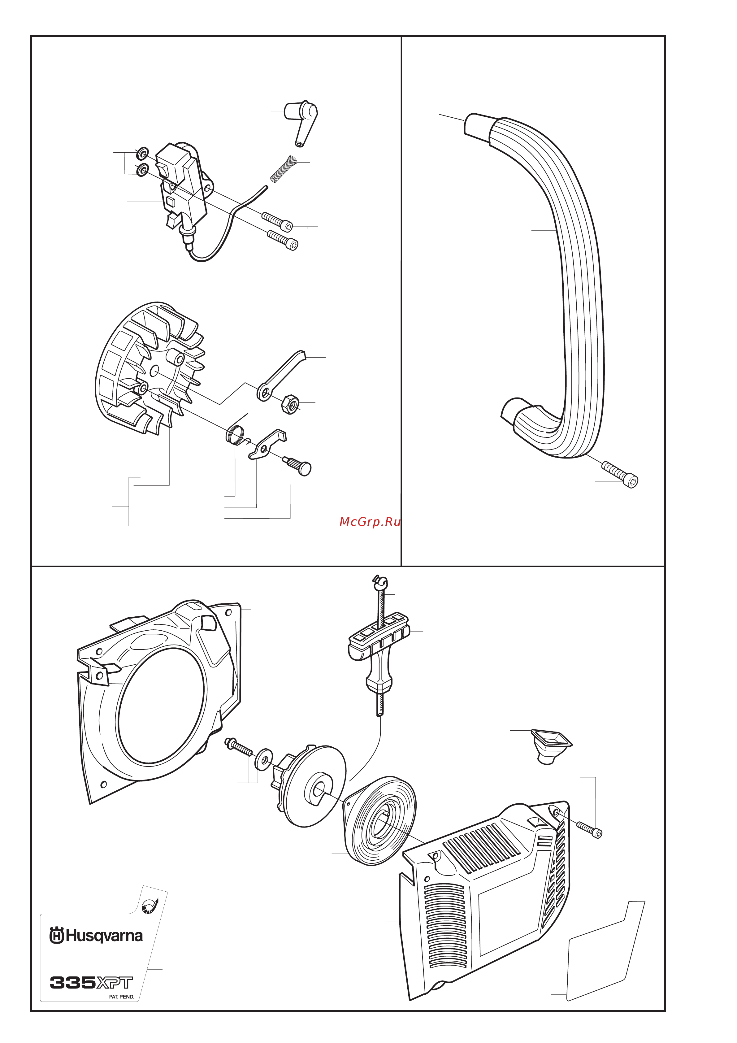 Husqvarna 335 XPT (2001) parts Руководство по эксплуатации онлайн [5/8] 782470