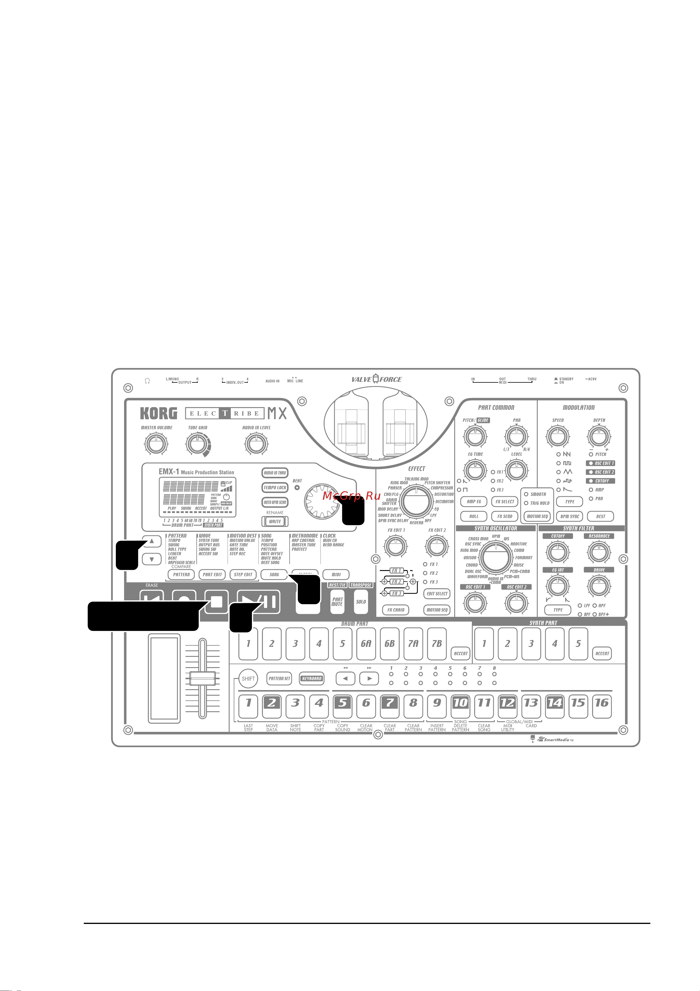 Korg Korg Electribe EMX-1SD [3/6] Воспроизведение демо песни
