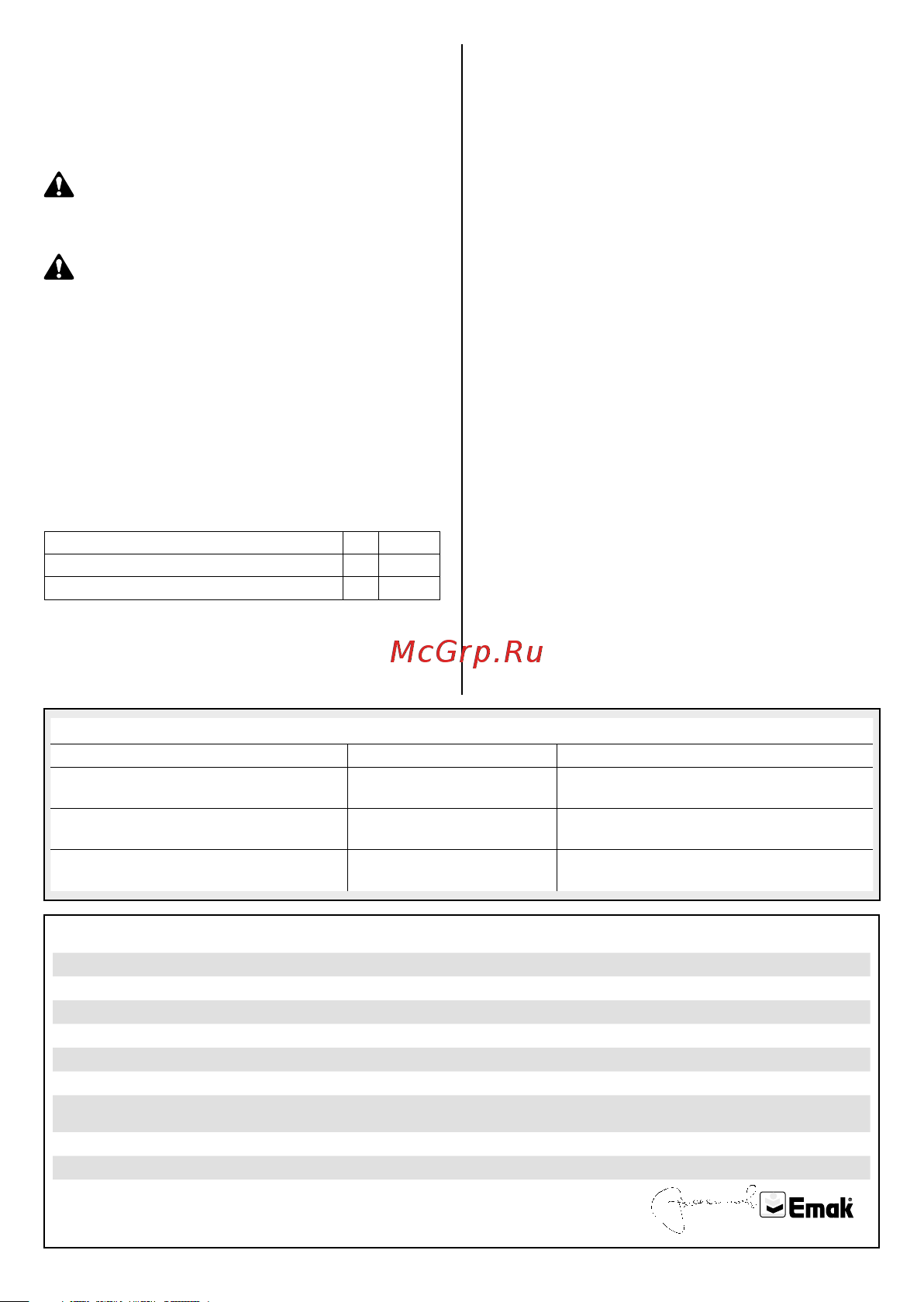 Oleo-Mac CRG [51/88] Виготовлено в bagnolo in piano re italy via fermi 4 дата 01 08 2018 технічна документація зберігається в головному офісі у відділі технічної дирекції