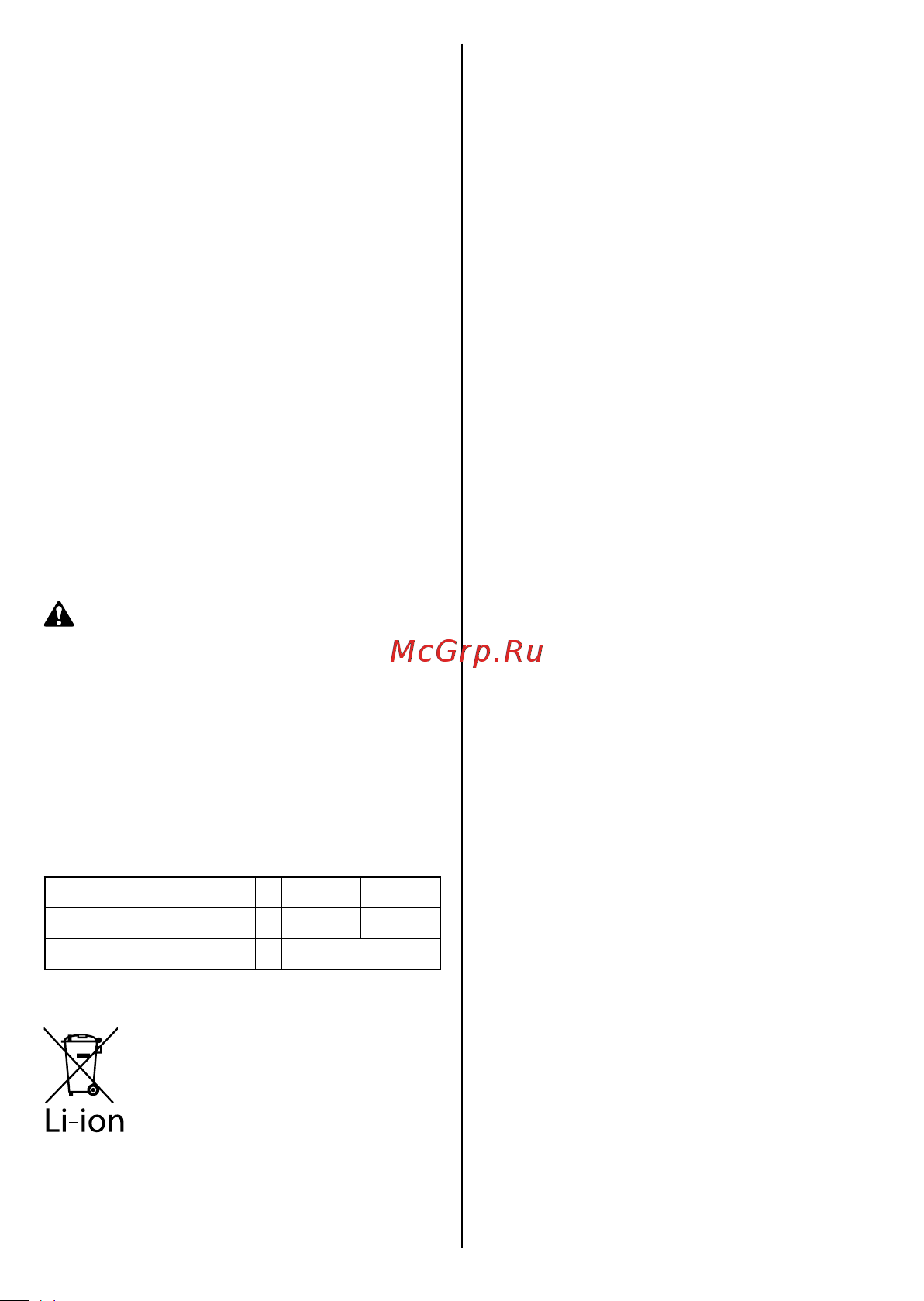 Oleo-Mac CRG [69/88] Bi 2 5 bi 5 0 kapacitet baterije ah 2 5 5 0 napon v 40