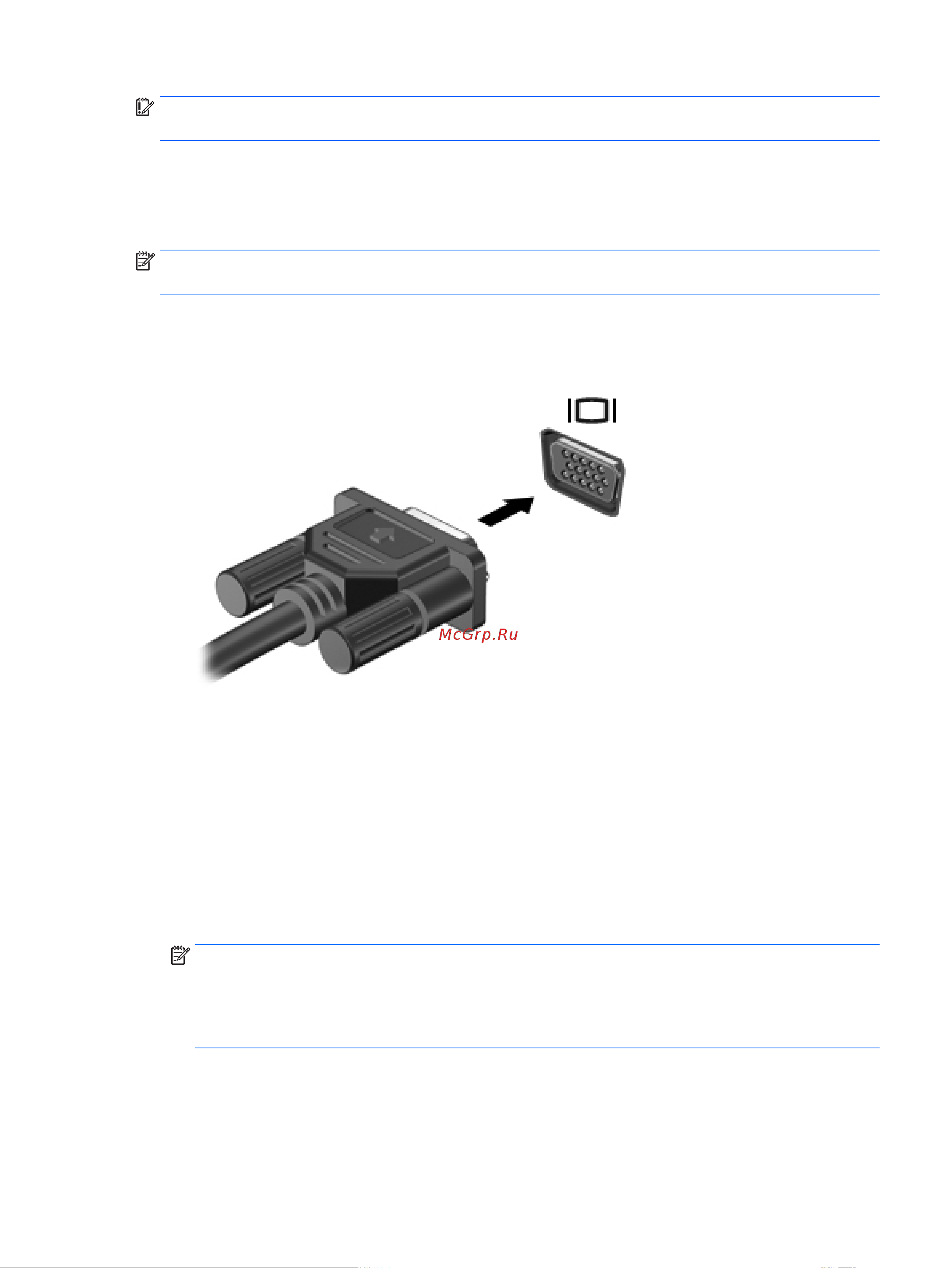 HP Pavilion 14-ac100ur N7H93EA [35/80] Подключение видеоустройств с помощью кабеля vga только на некоторых моделях