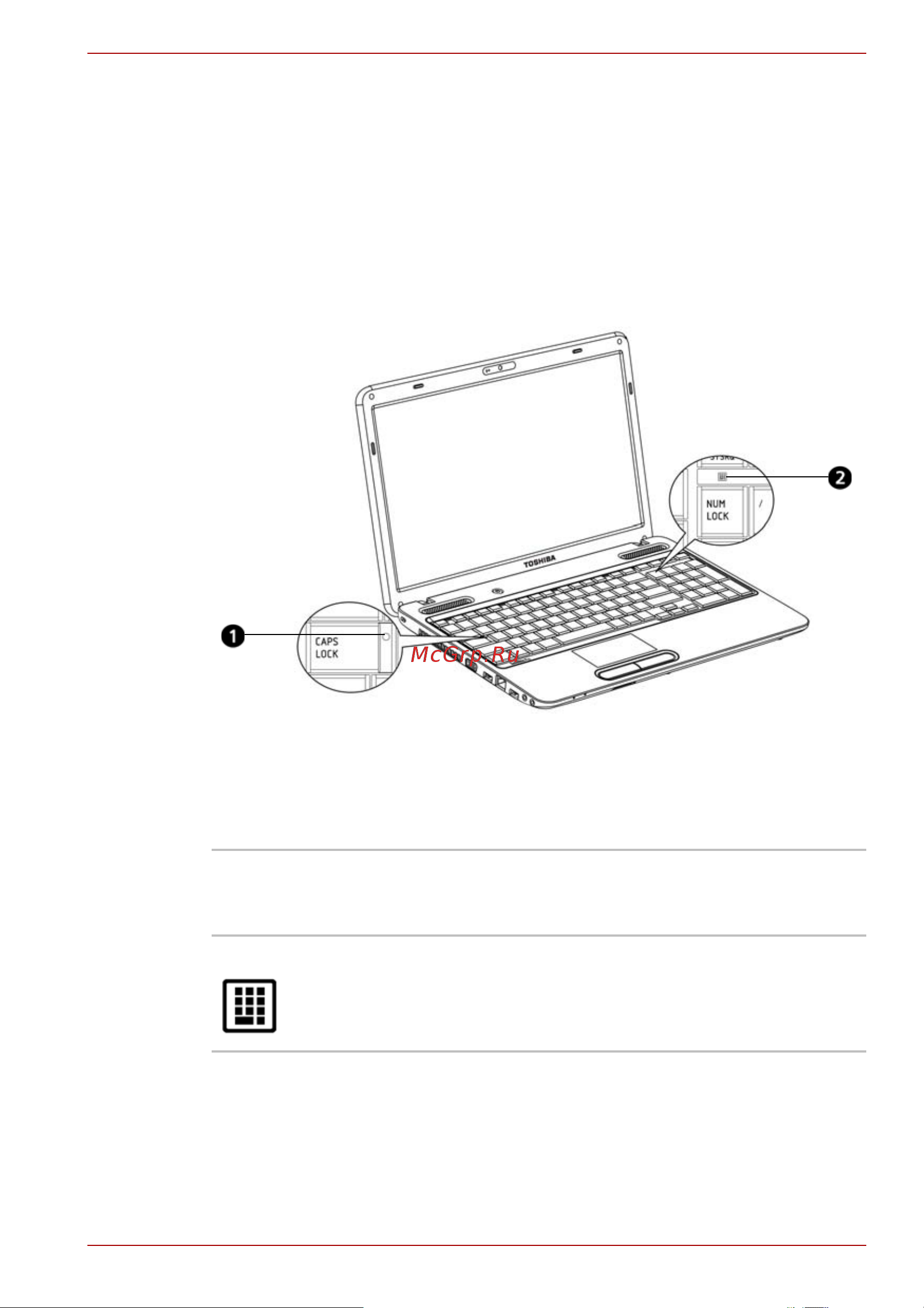 Toshiba Satellite C655D-S5043 [47/198] Индикаторы клавиатуры