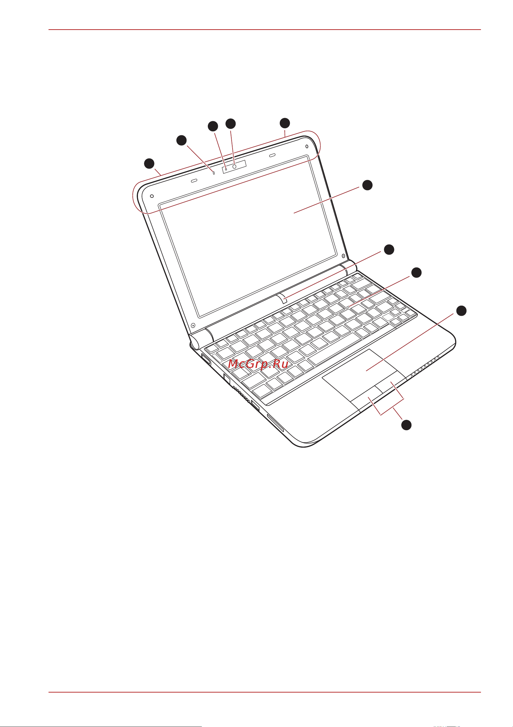 Toshiba NB305-10K [39/177] Вид спереди с открытым дисплеем