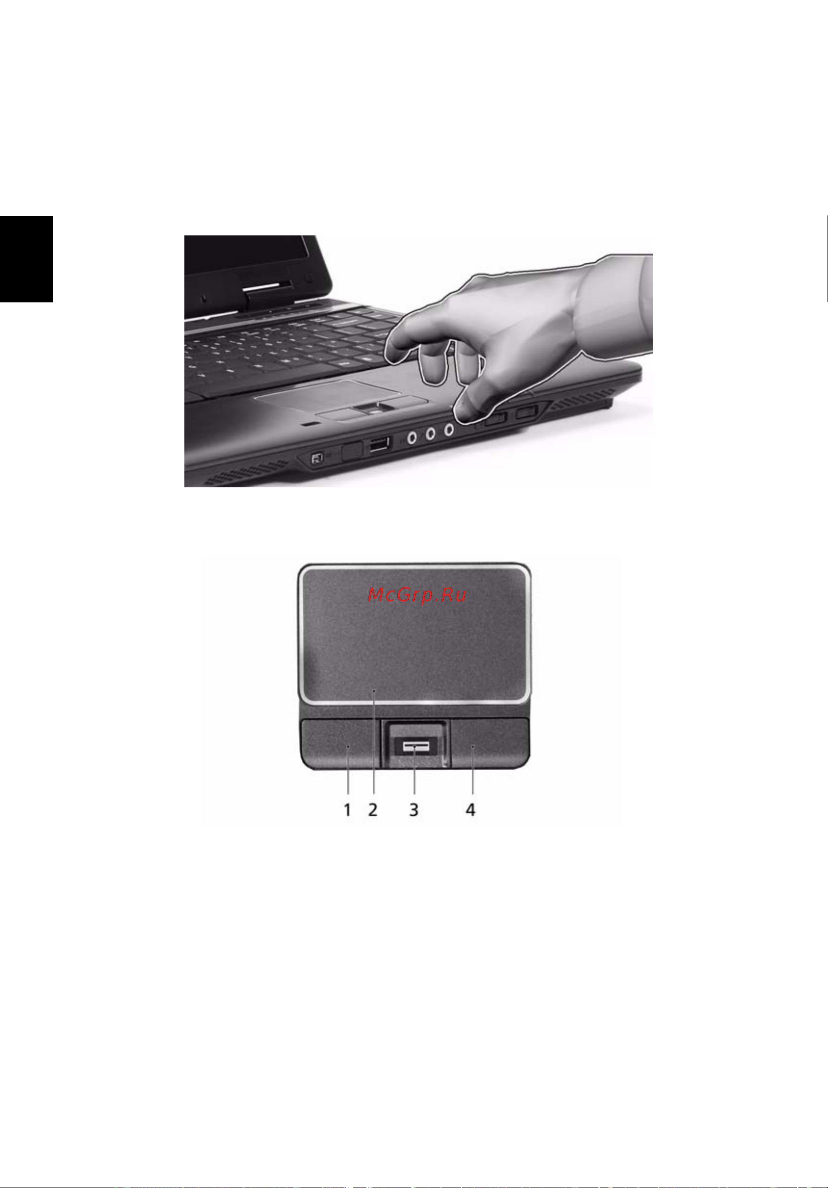 Acer Extensa 4620Z [52/102] Сенсорная панель