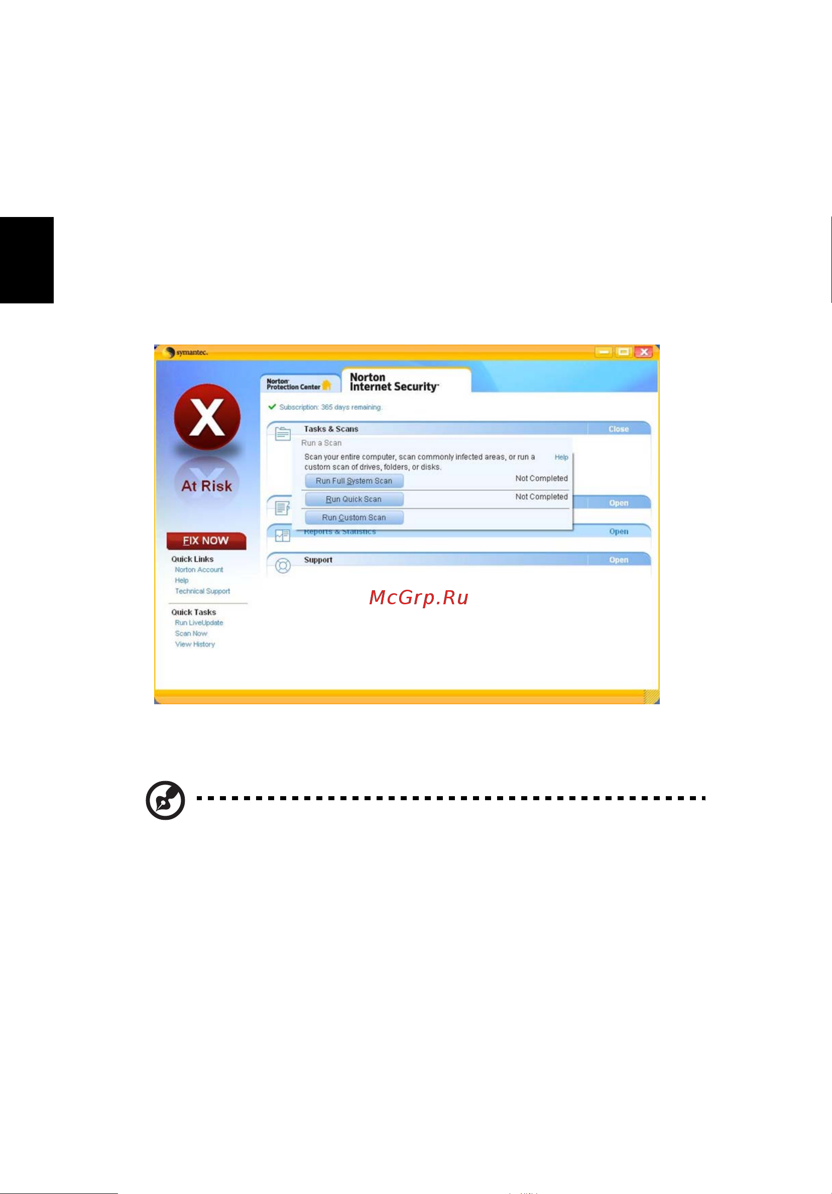 Acer Extensa 5010 [64/116] Приложение norton internet security
