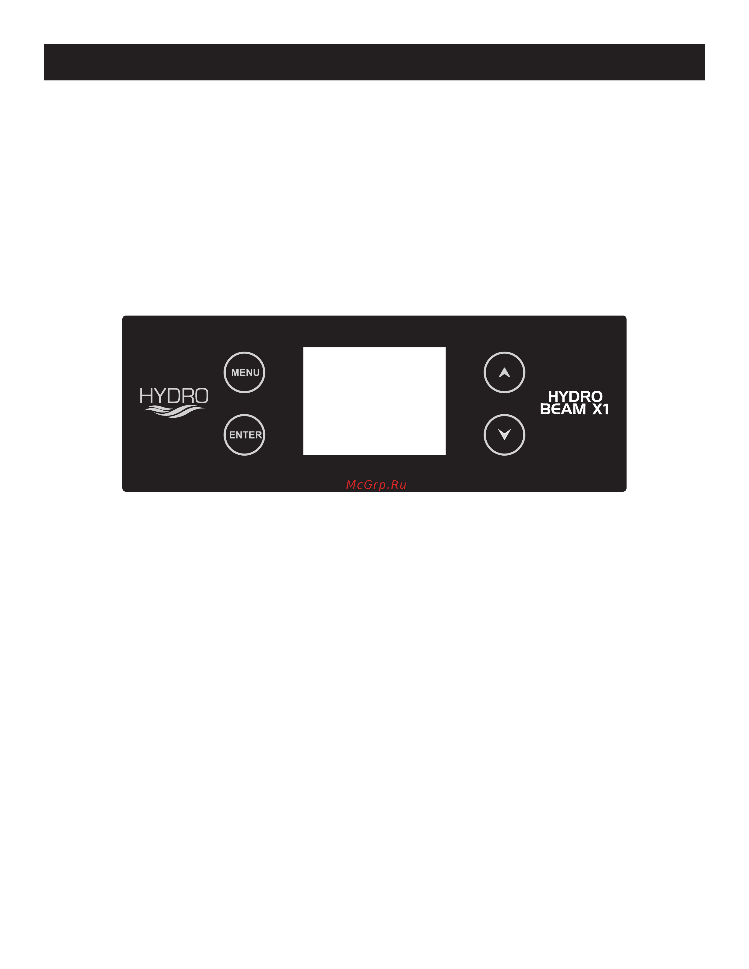 ADJ Hydro Beam X1 [27/40] System menu