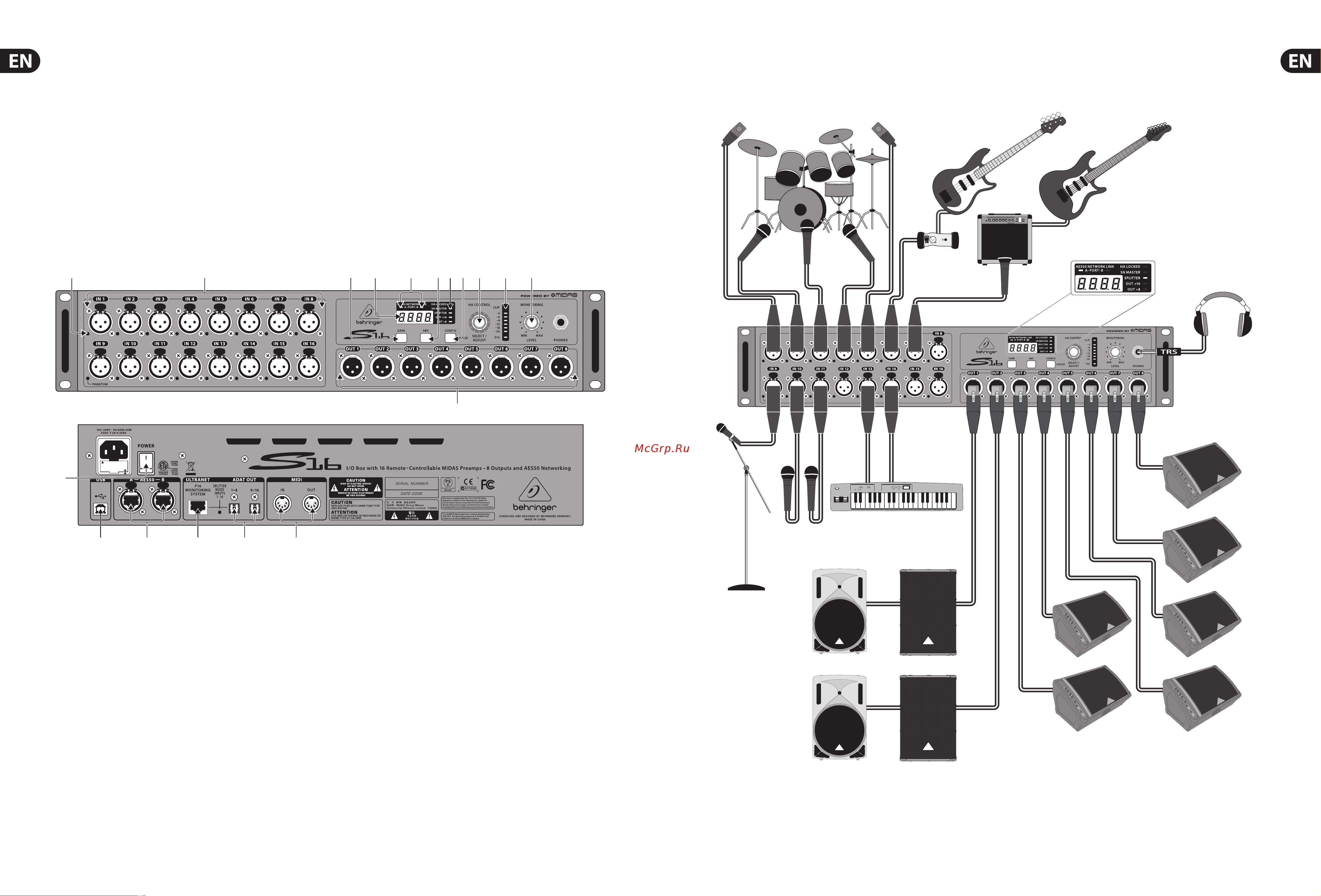 Behringer S16 [3/9] 17 18 15