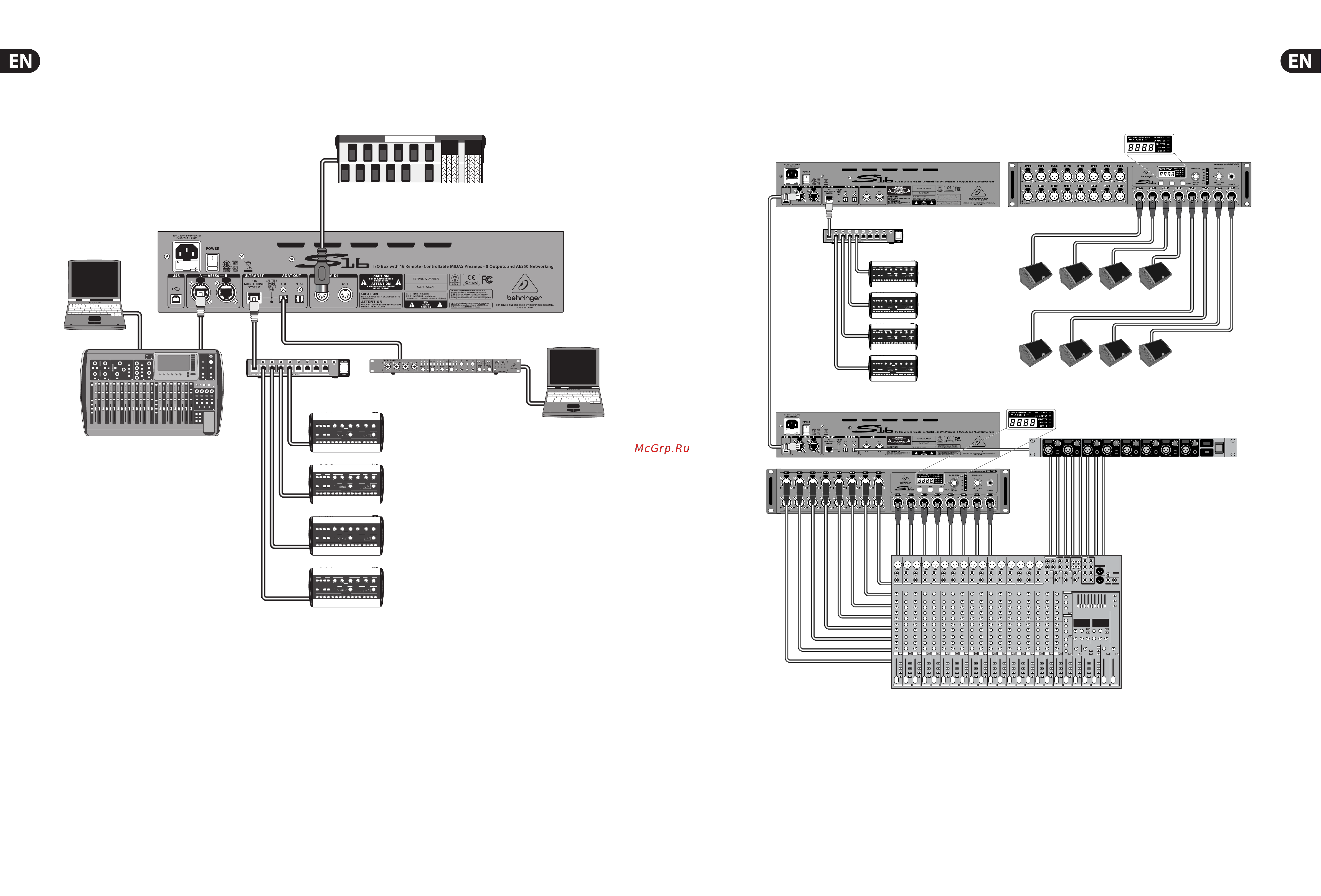 Behringer S16 [4/9] Digital snake s16 user manual 7 digital snake s16 user manual