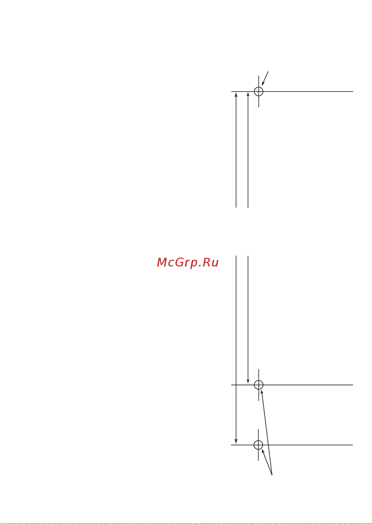 Panasonic KX-DT346RU-B [23/24] Шаблон для настенного монтажа 1 крепежные винты ввинчиваются в стену как показано на рисунке 2 прикрепите аппарат к стене винты должны войти в соответствующие выемки в к...