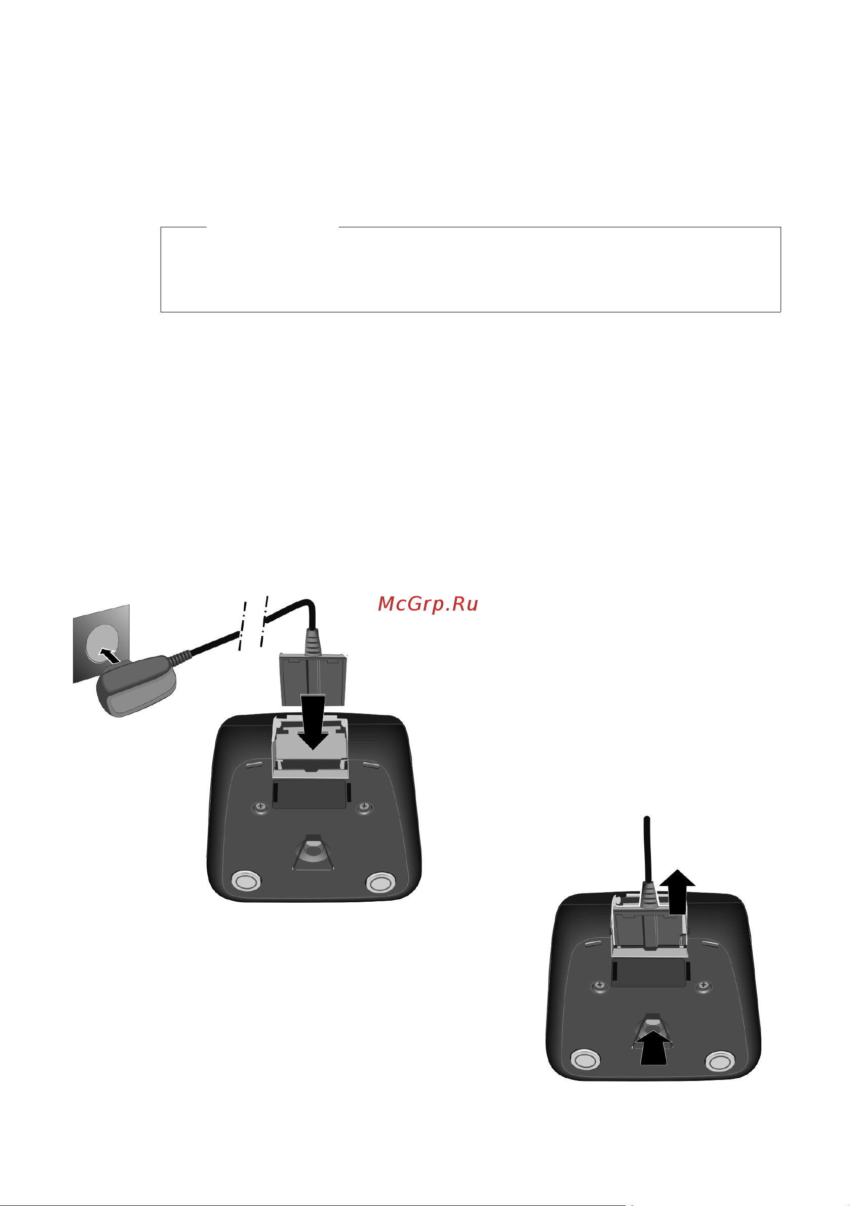 GIGASET COMMUNICATIONS GMBH GIGASET C59H [68/120] Setting up the charging cradle