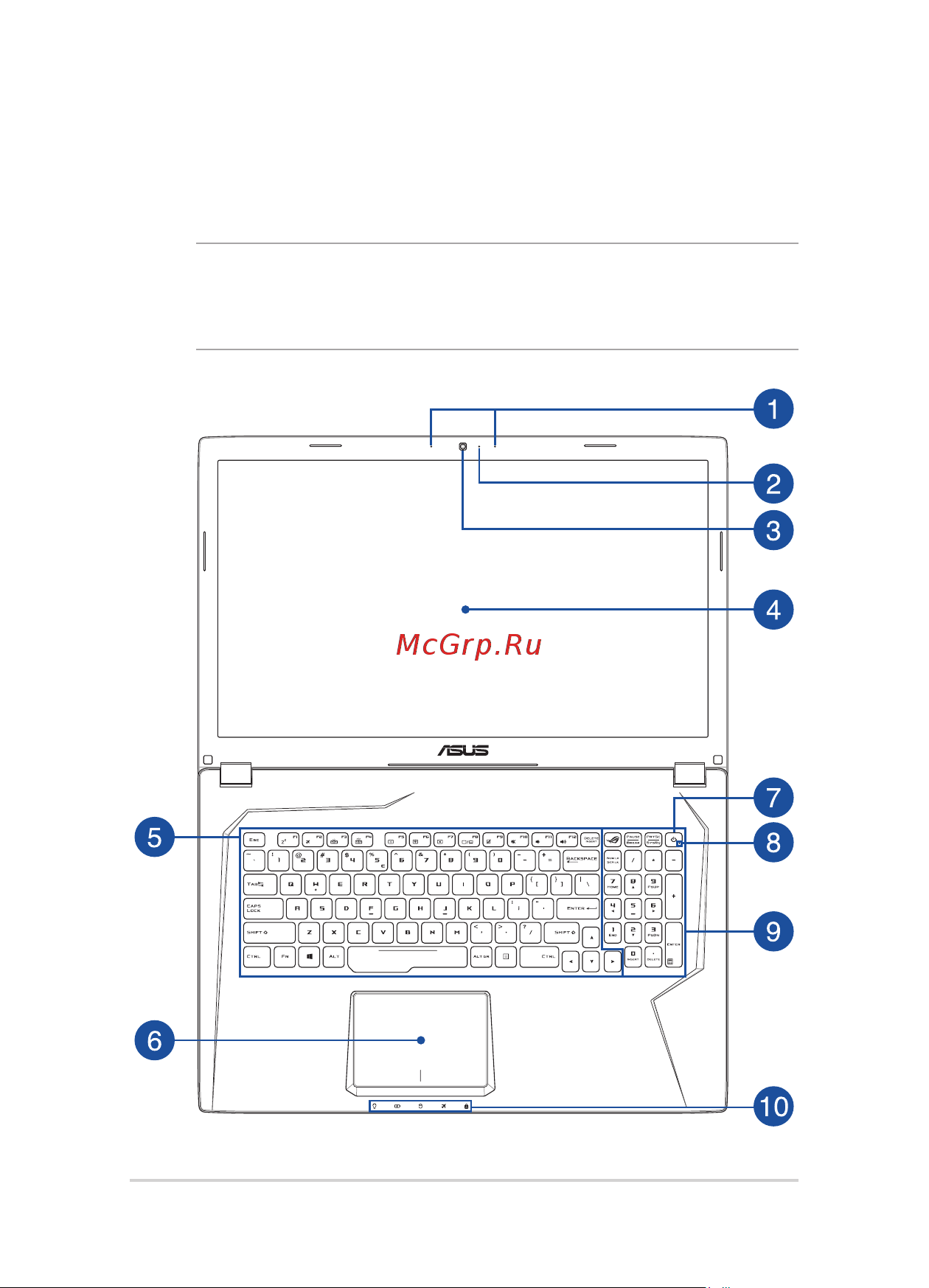Asus ROG GL753VE-GC152 (90NB0DN2-M03370) [14/118] Знакомство с ноутбуком