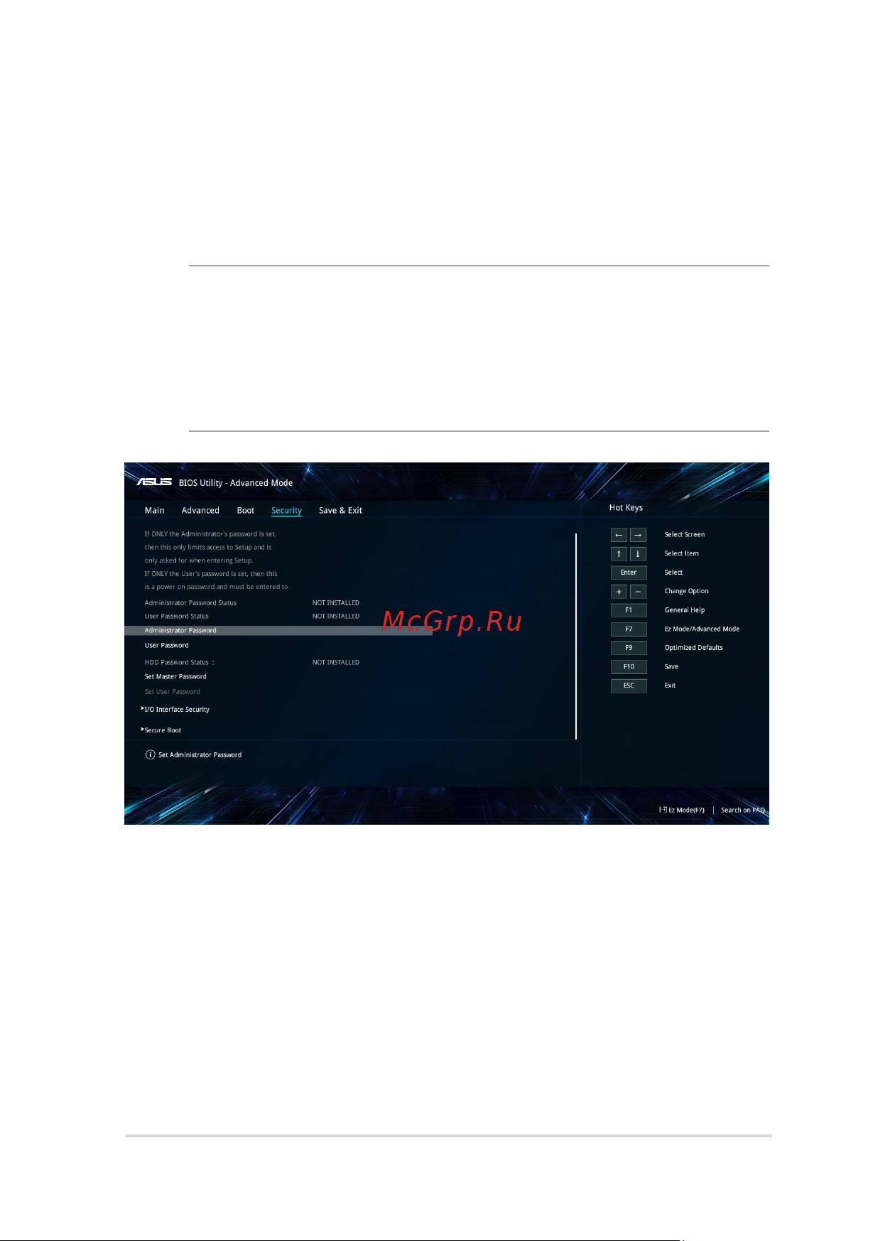 Asus ROG GL753VE-GC152 (90NB0DN2-M03370) [69/118] Безопасность