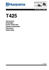 Husqvarna T425 (2008) parts Руководство по эксплуатации