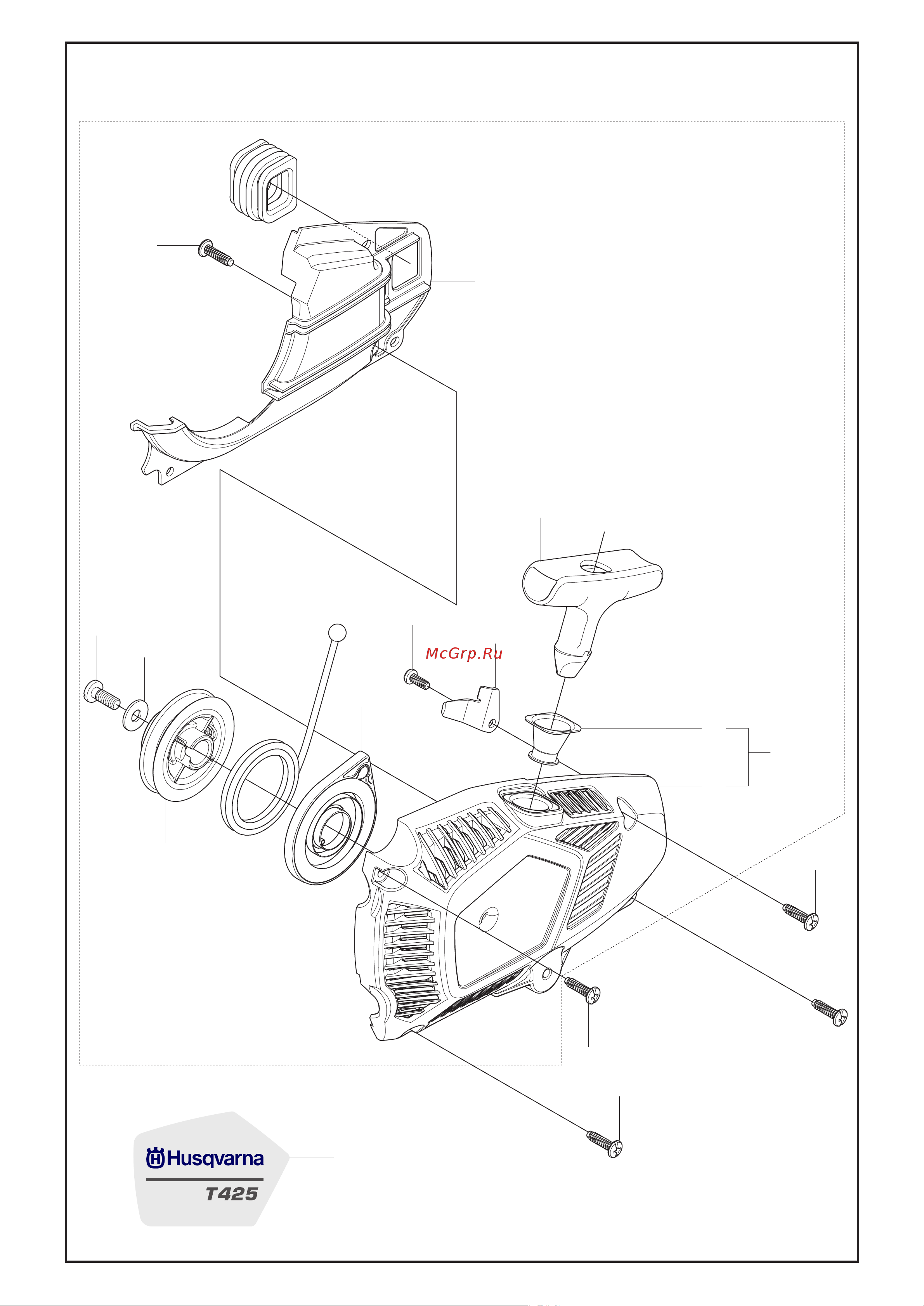 Husqvarna T425 (2008) parts Руководство по эксплуатации онлайн [8/27] 782663
