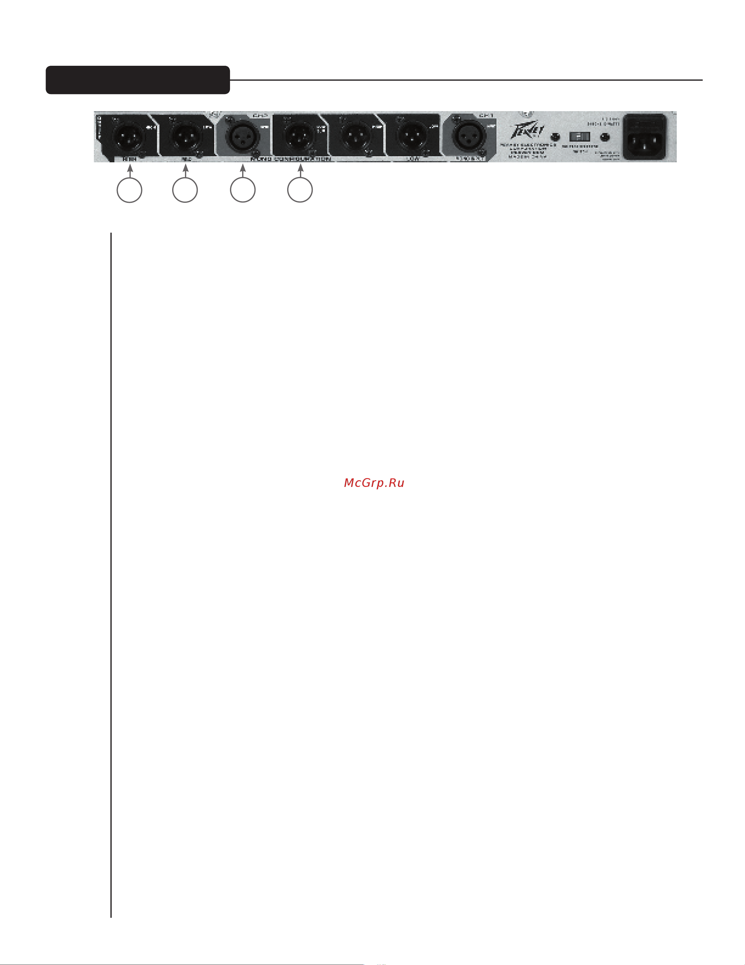Peavey PV 23XO [27/52] Entree canal 2 6