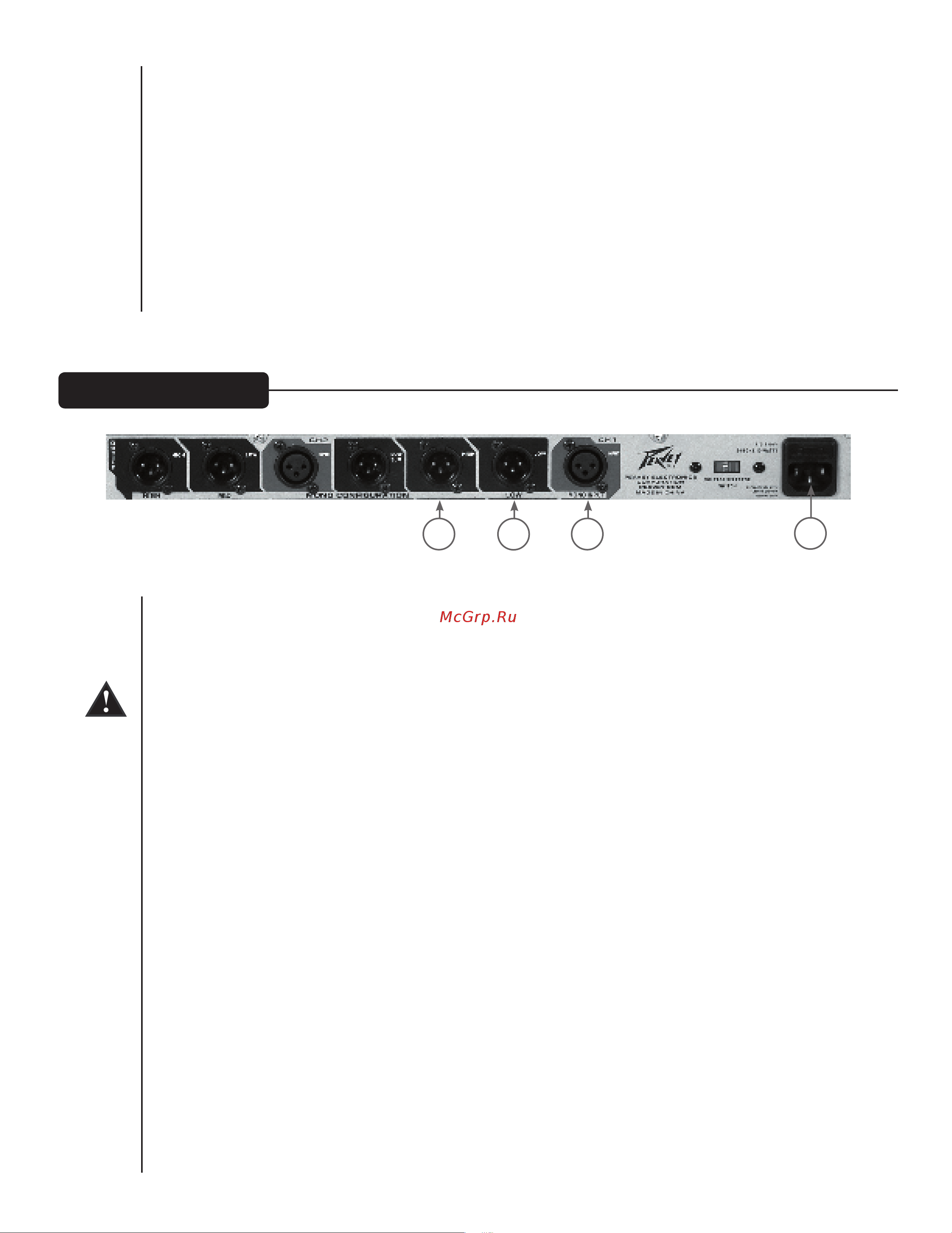 Peavey PV 23XO [29/52] Connecteur d alimentation iec 1
