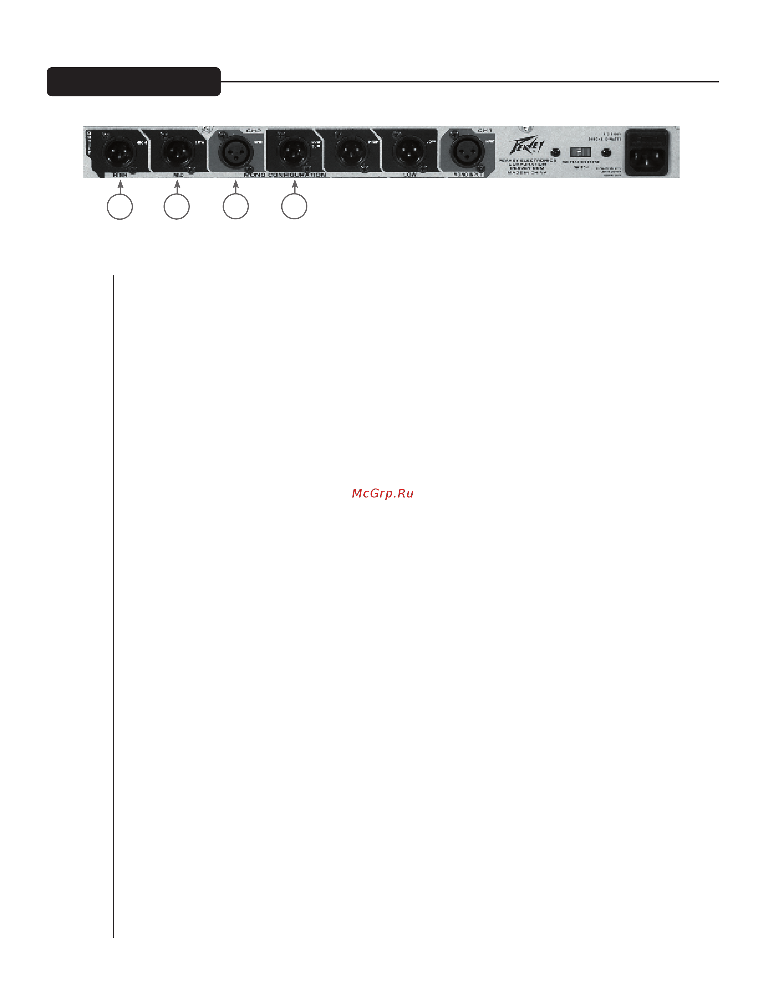 Peavey PV 23XO [30/52] Entree canal 2 6