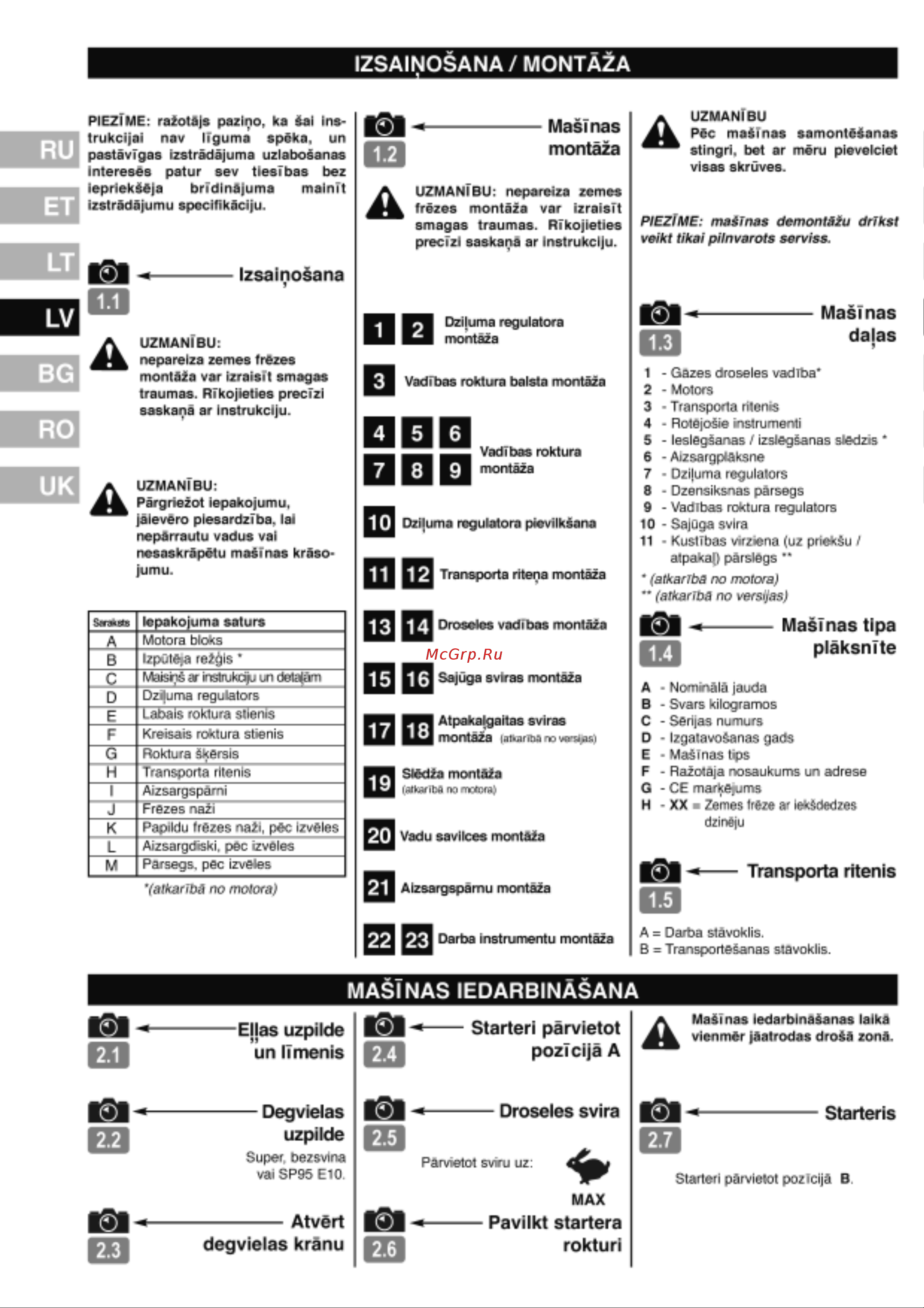 Husqvarna TF224 Руководство по эксплуатации онлайн [28/48] 782706