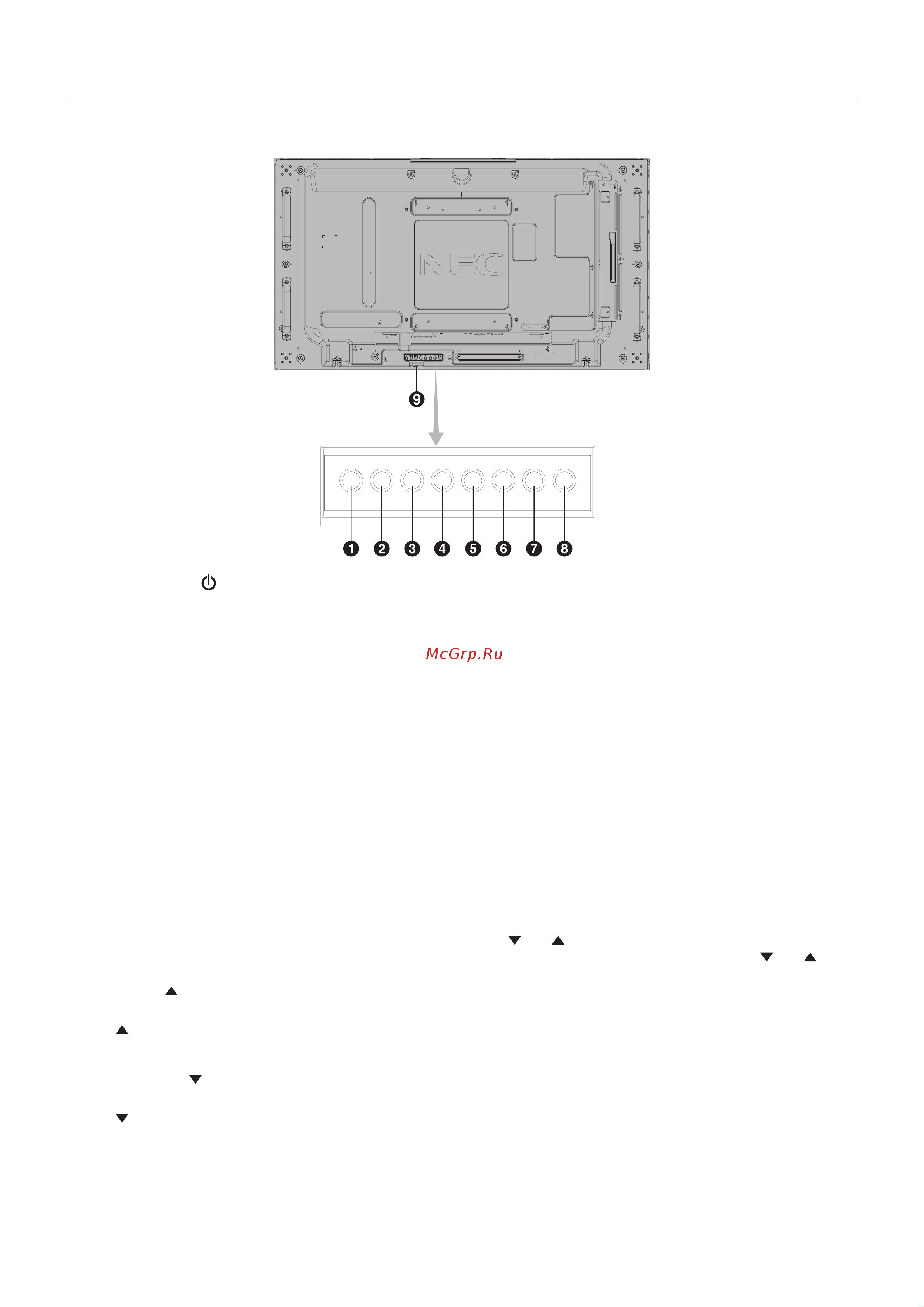 Nec MultiSync X554UN-2 [10/57] Parts name and functions