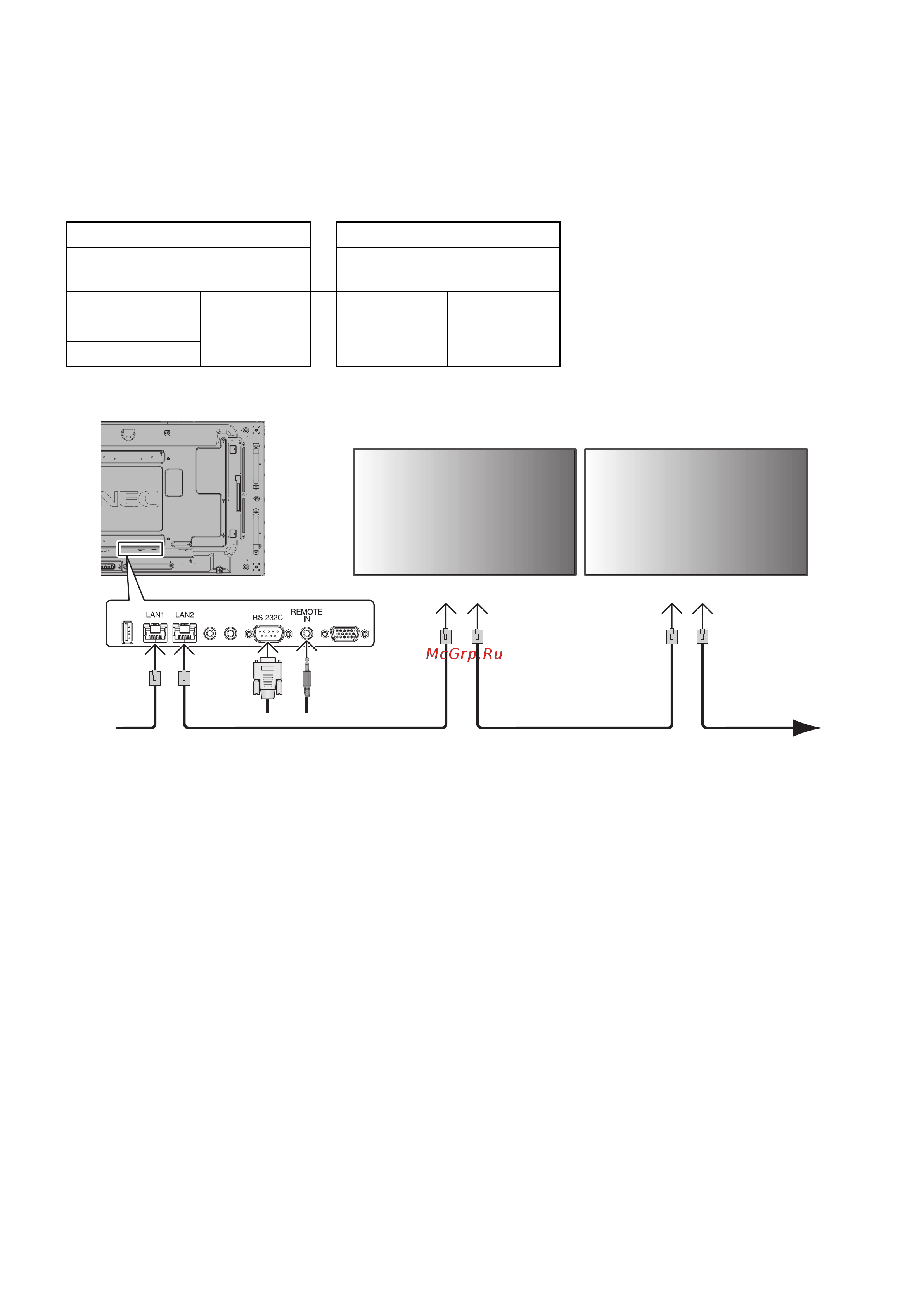Nec MultiSync X554UN-2 [34/57] Multiple monitors connection