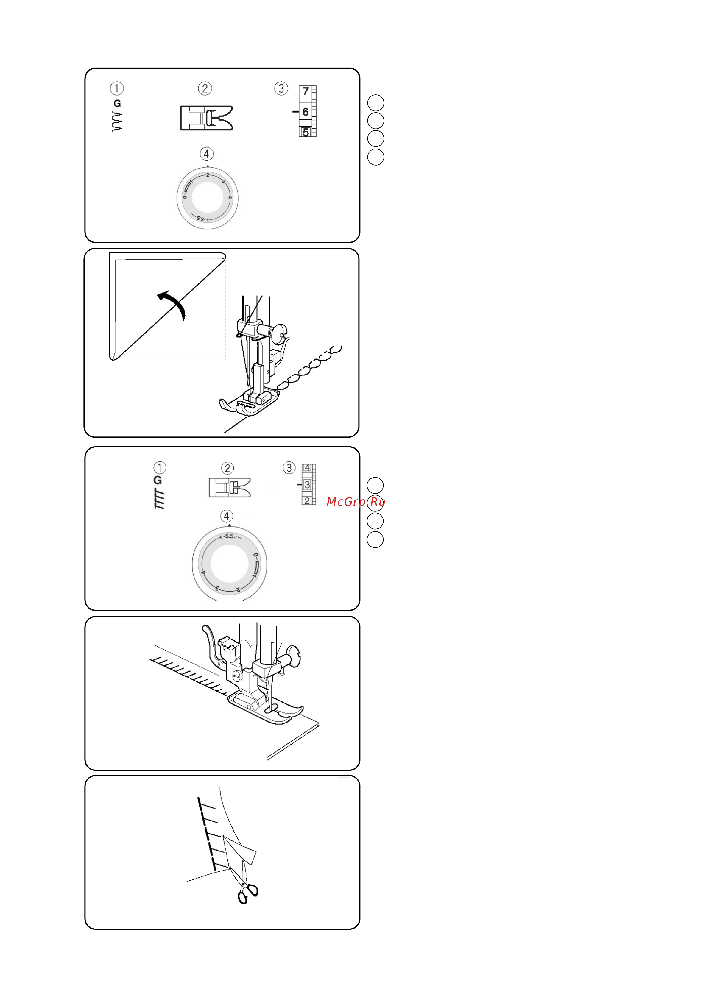 Janome JT1108 [24/32] Краеобметочный стежок
