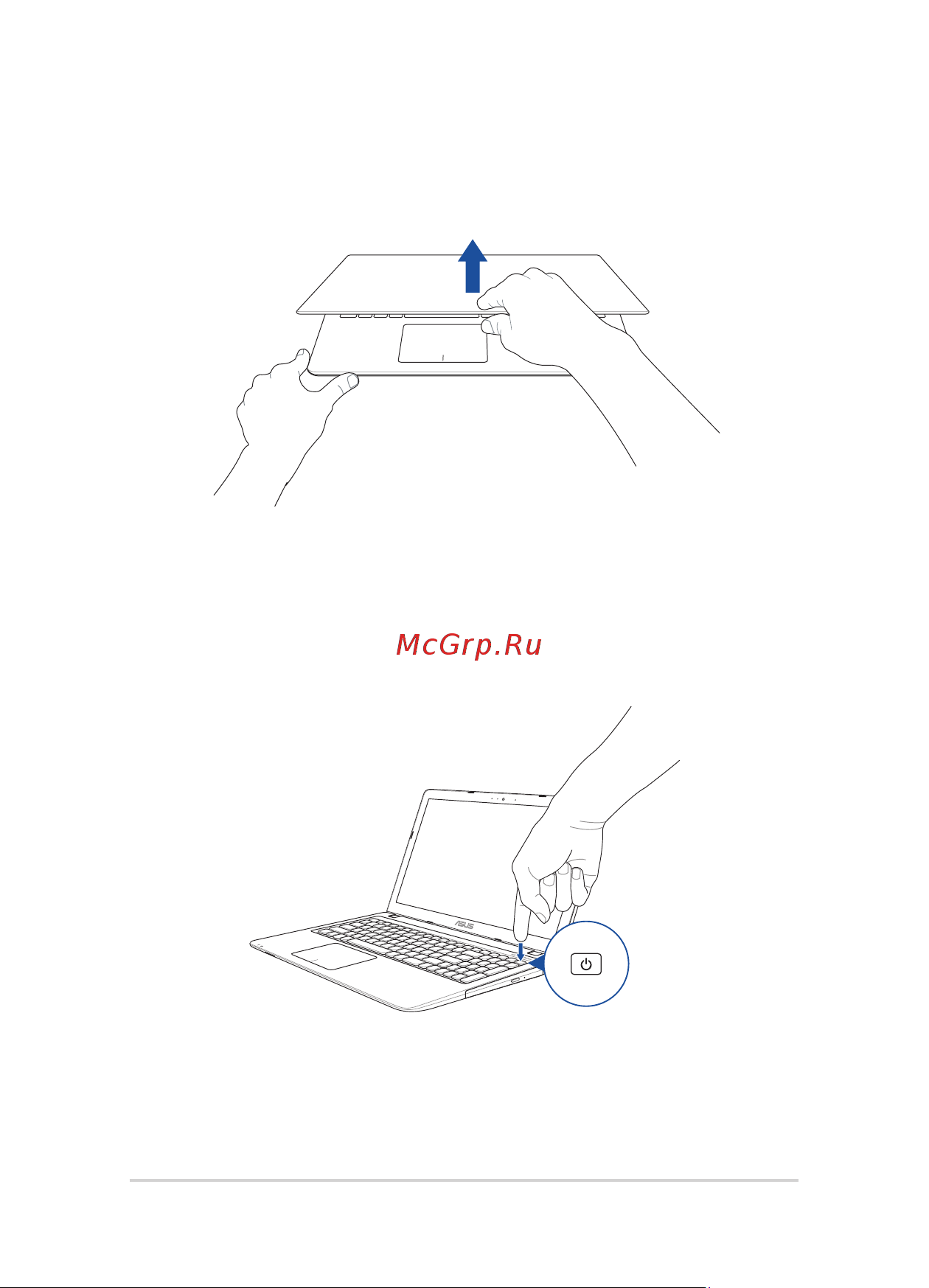 Asus X540SC-XX033T 90NB0B21-M00730 [28/112] Откройте крышку