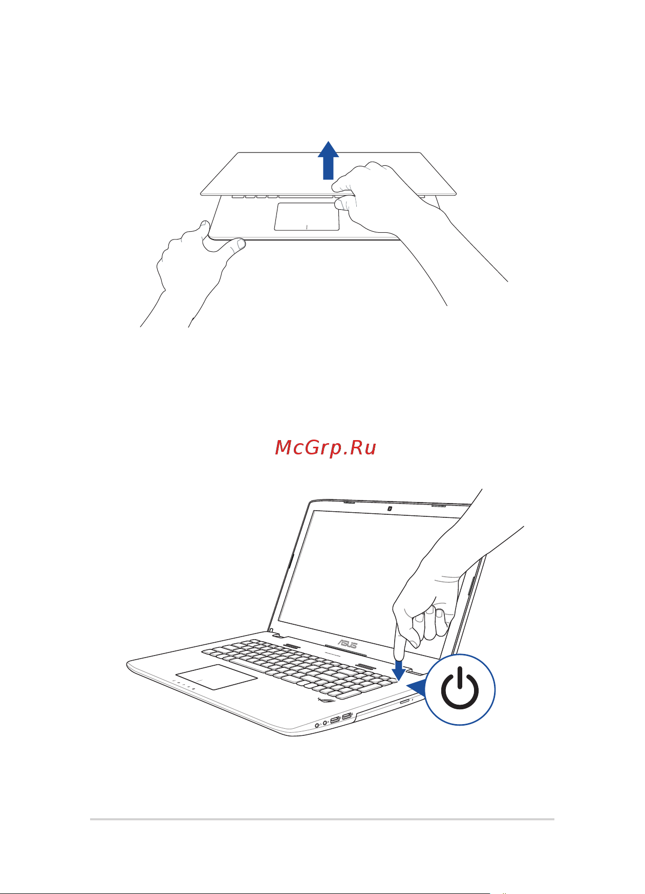 Asus GL752VW-T4356T 90NB0A42-M04910 [30/130] Откройте крышку