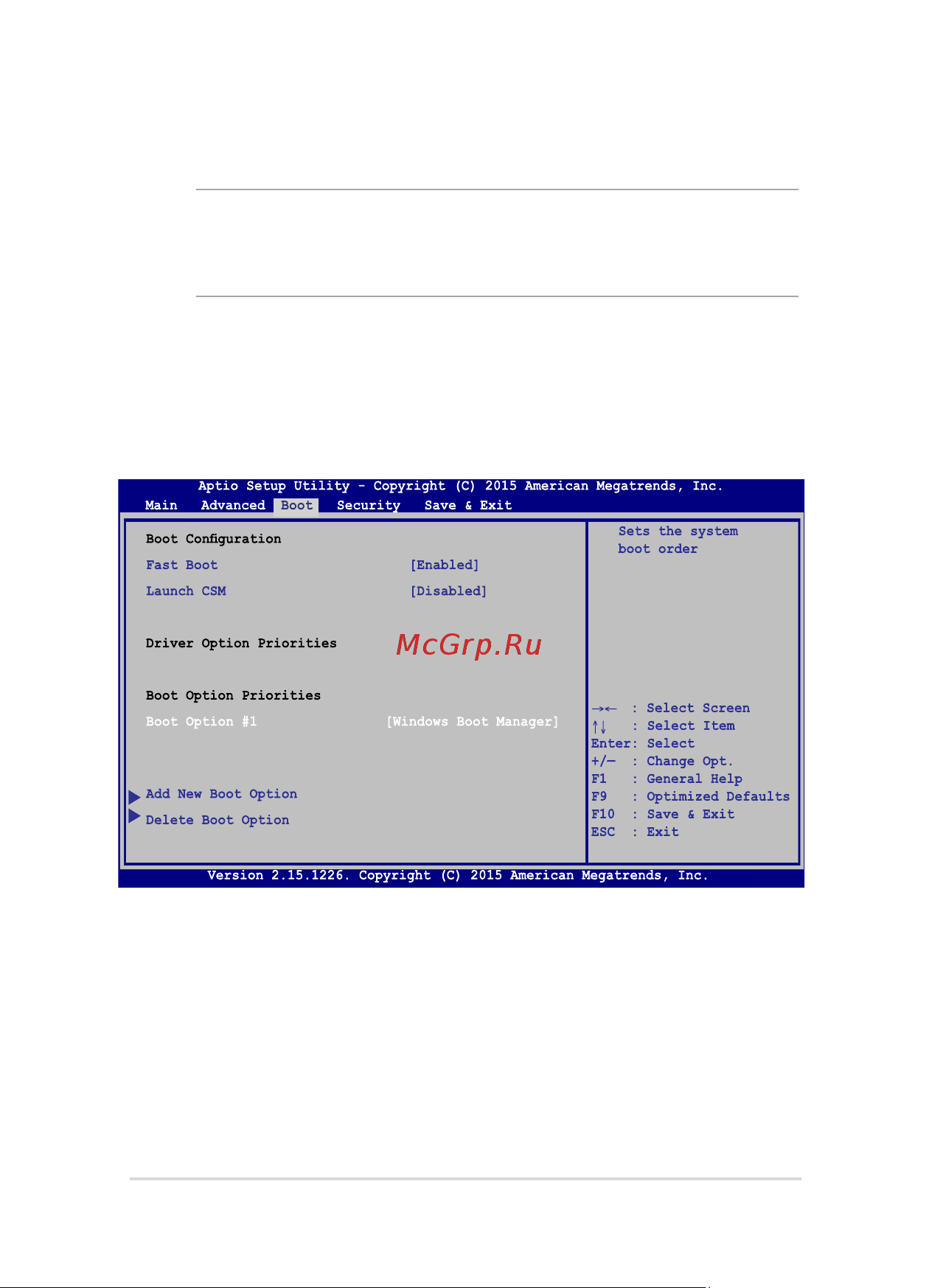 Asus GL752VW-T4356T 90NB0A42-M04910 [67/130] Настройки bios