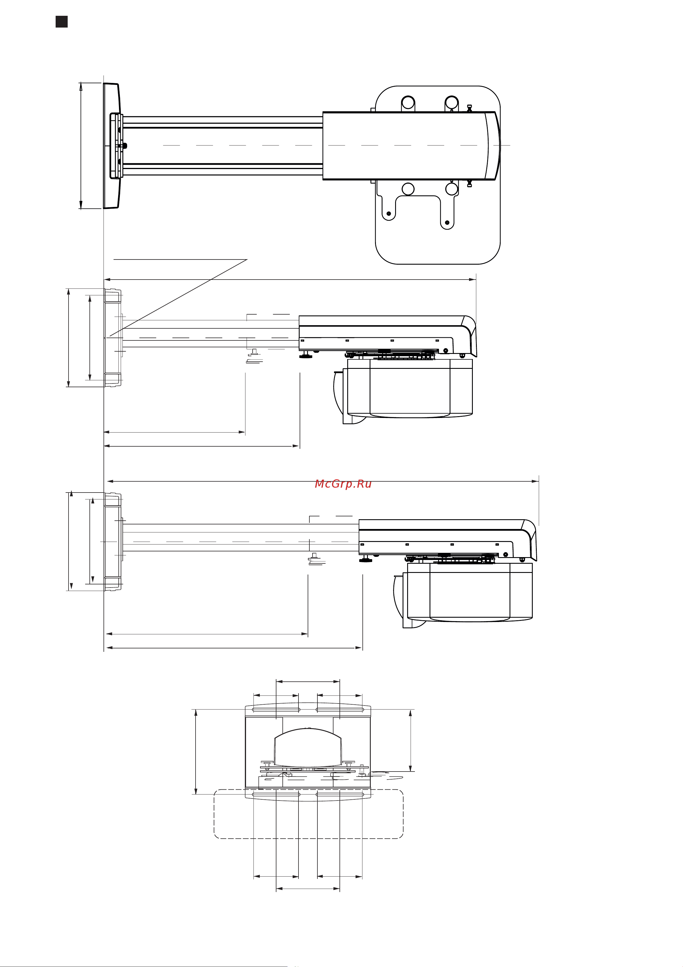 Nec NP03WK [7/14] Dimensions of parts